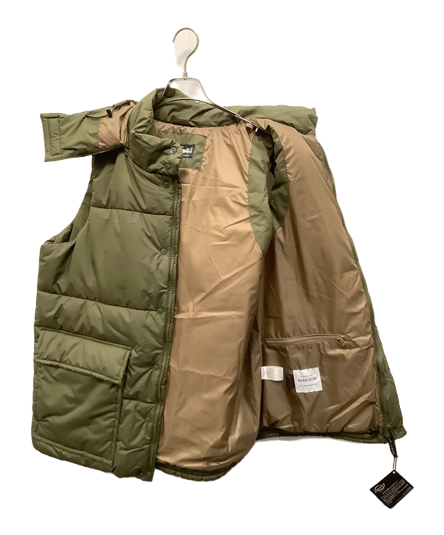 中古・古着通販】WILD THINGS (ワイルドシングス) 中綿ベスト オリーブ