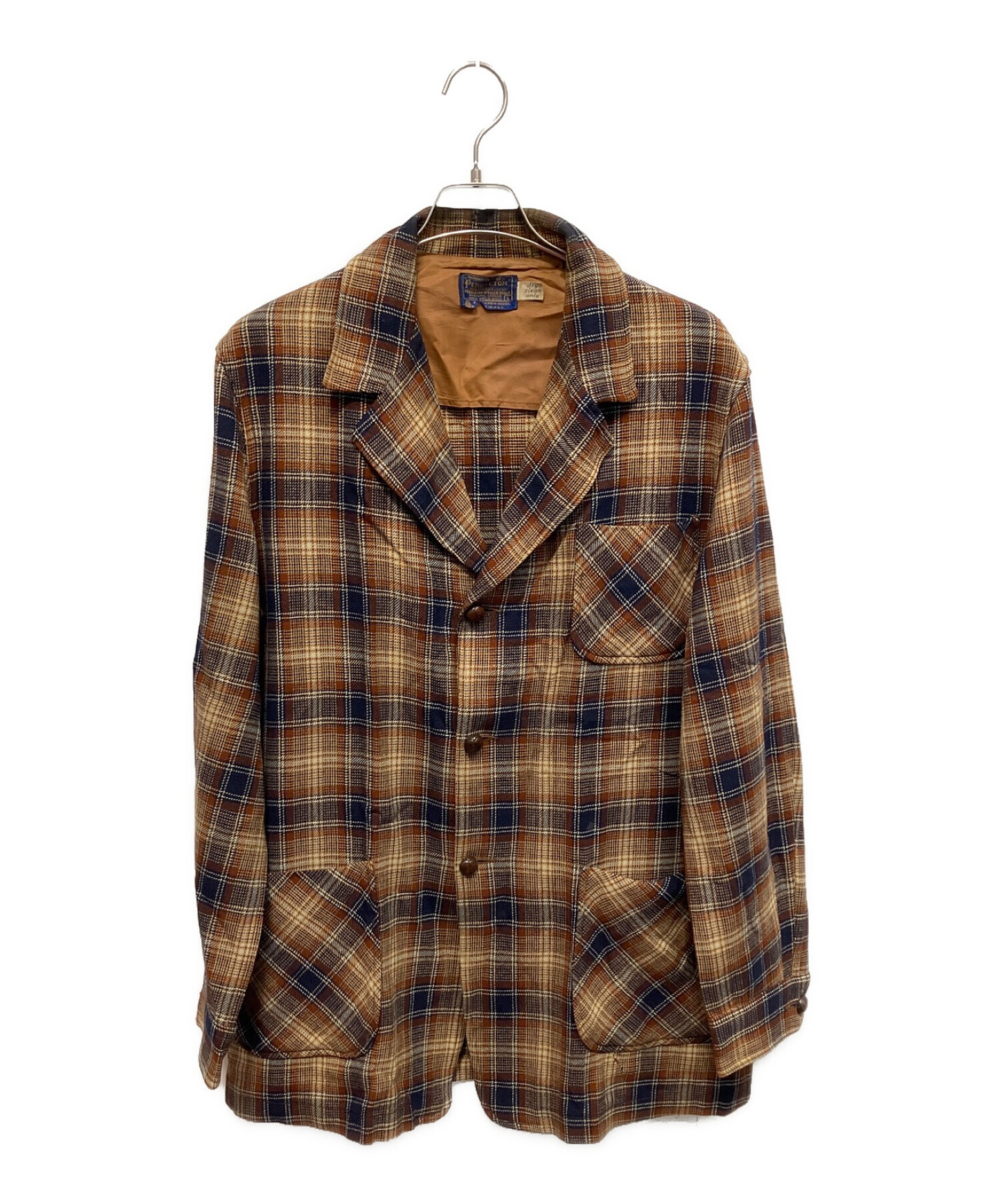 中古・古着通販】PENDLETON (ペンドルトン) 70s チェック柄 3Bウール