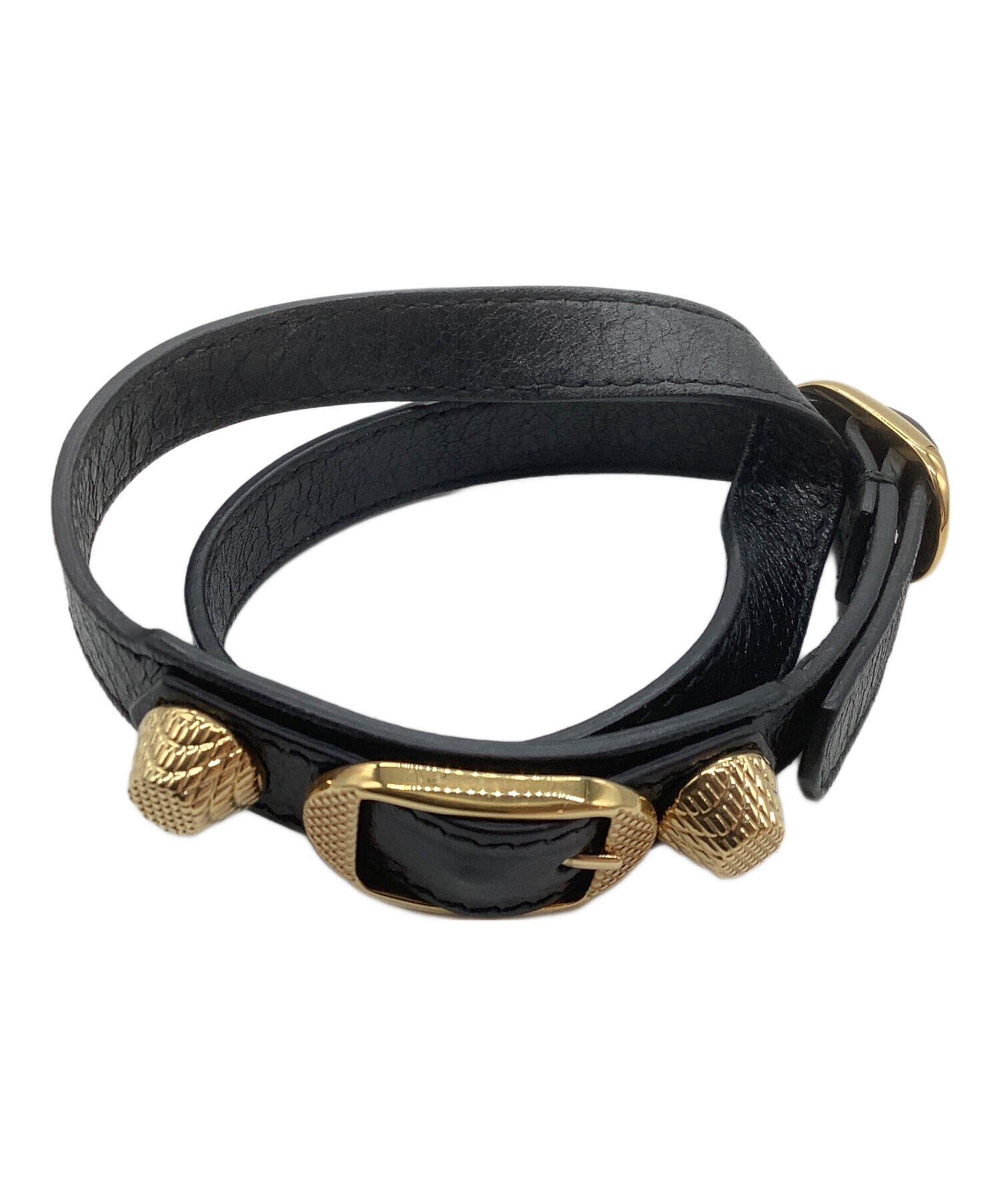 中古・古着通販】BALENCIAGA (バレンシアガ) レザーブレスレット