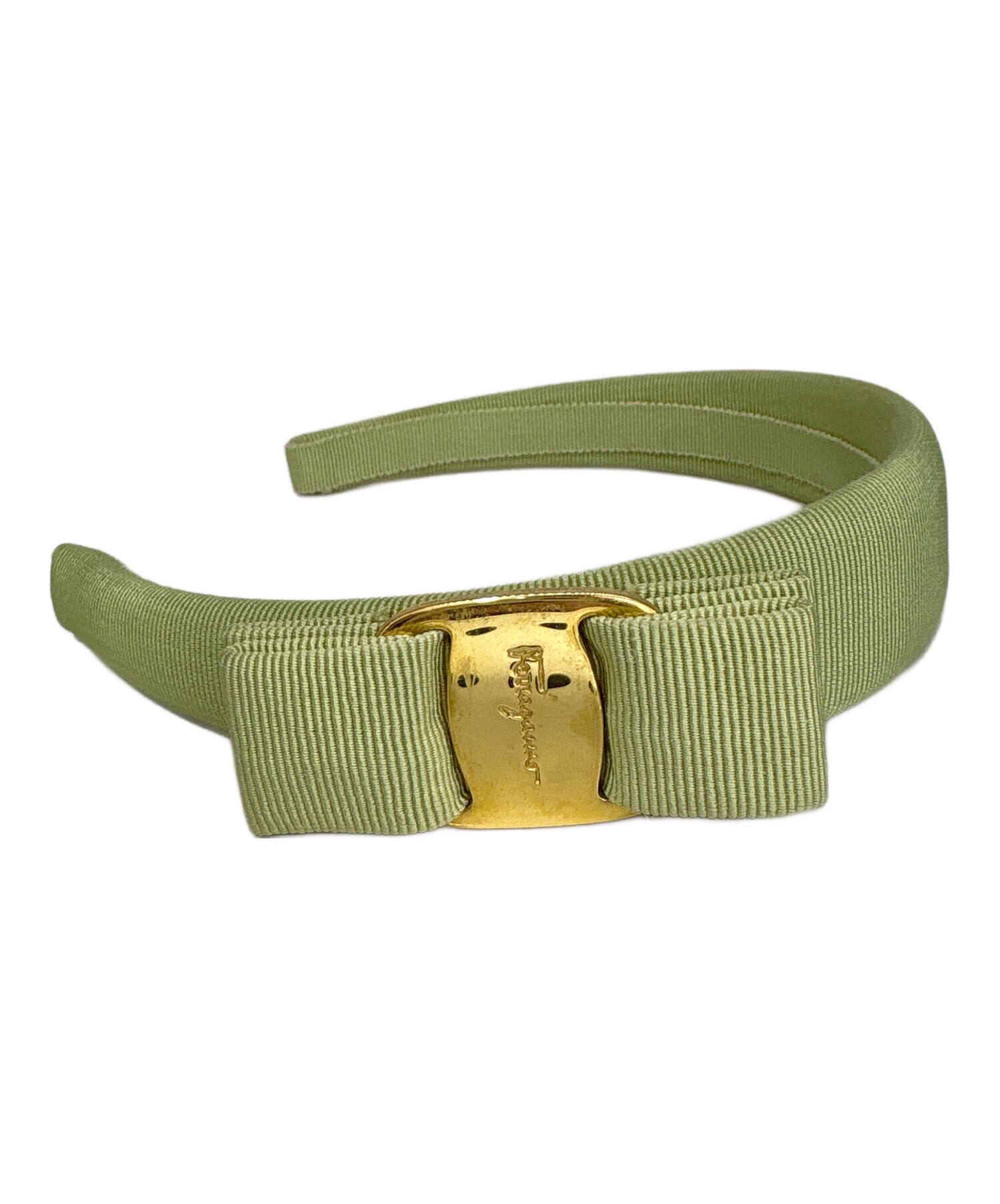中古・古着通販】Ferragamo (フェラガモ) カチューシャ ライトグリーン
