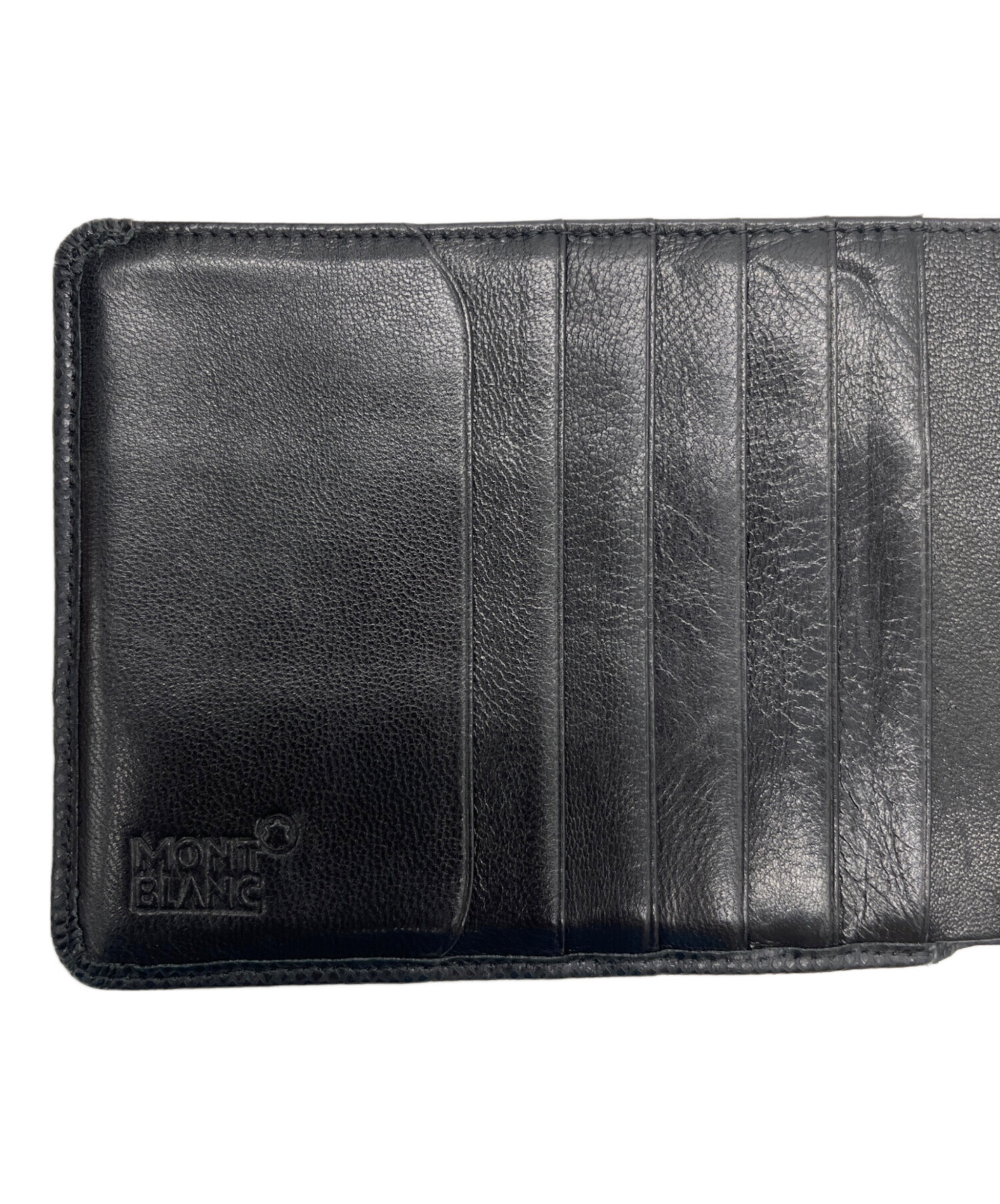 中古・古着通販】MONTBLANC (モンブラン) 2つ折り財布 ブラック