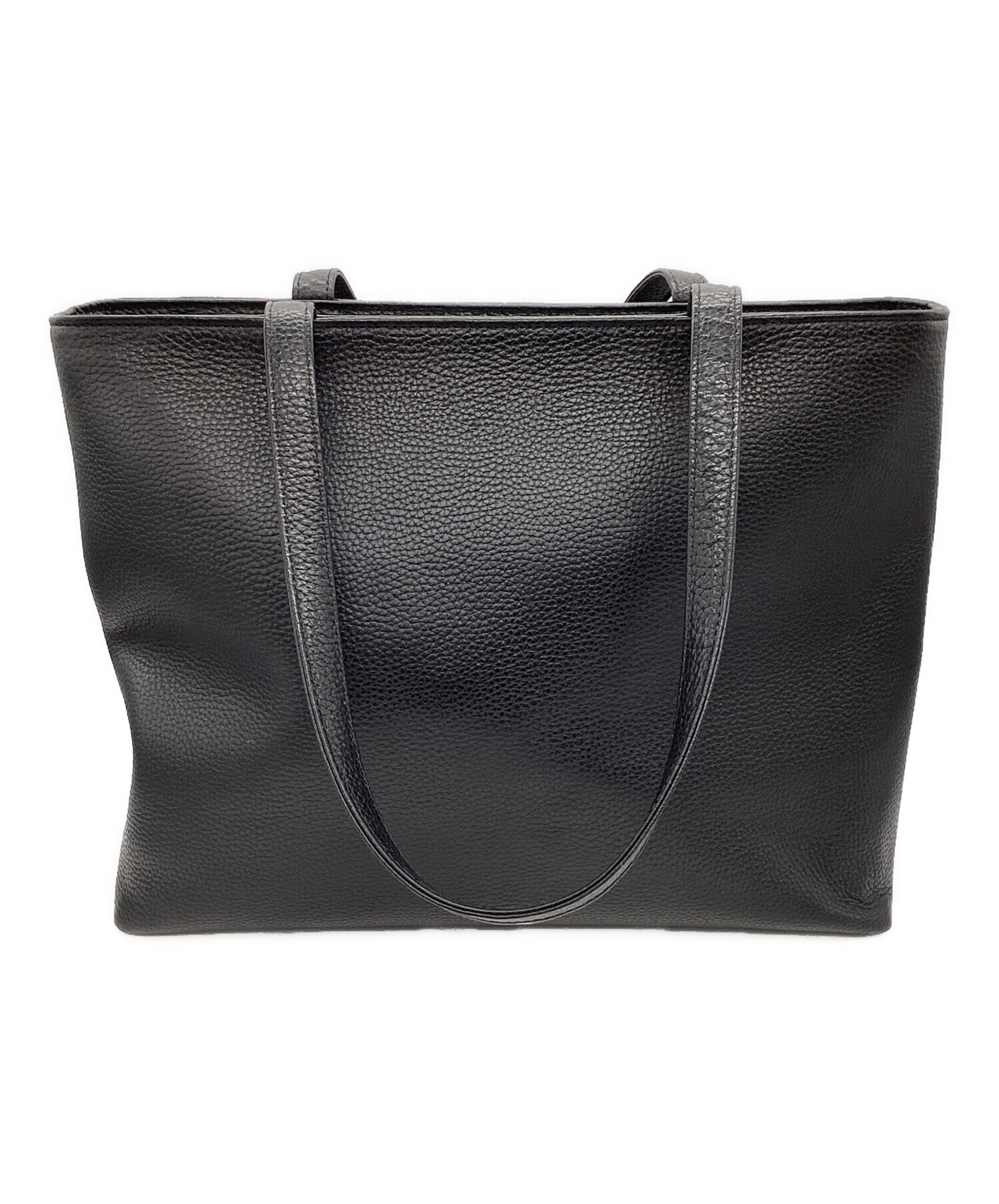 中古・古着通販】HASHTAG (ハッシュタグ) レザートートバッグ ブラック