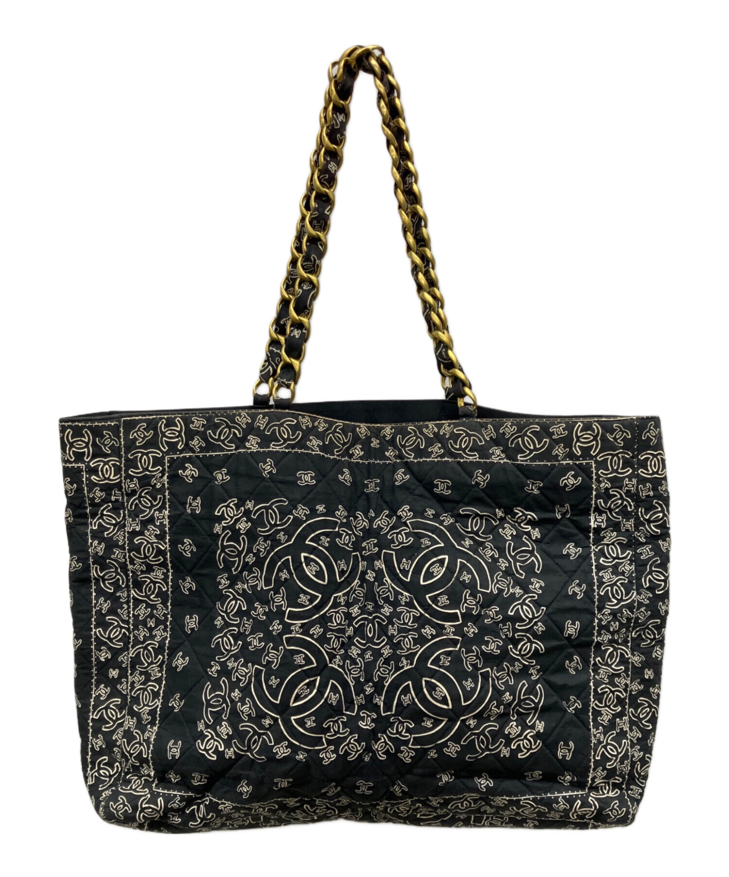 中古・古着通販】CHANEL (シャネル) バンダナ型キルティングトート