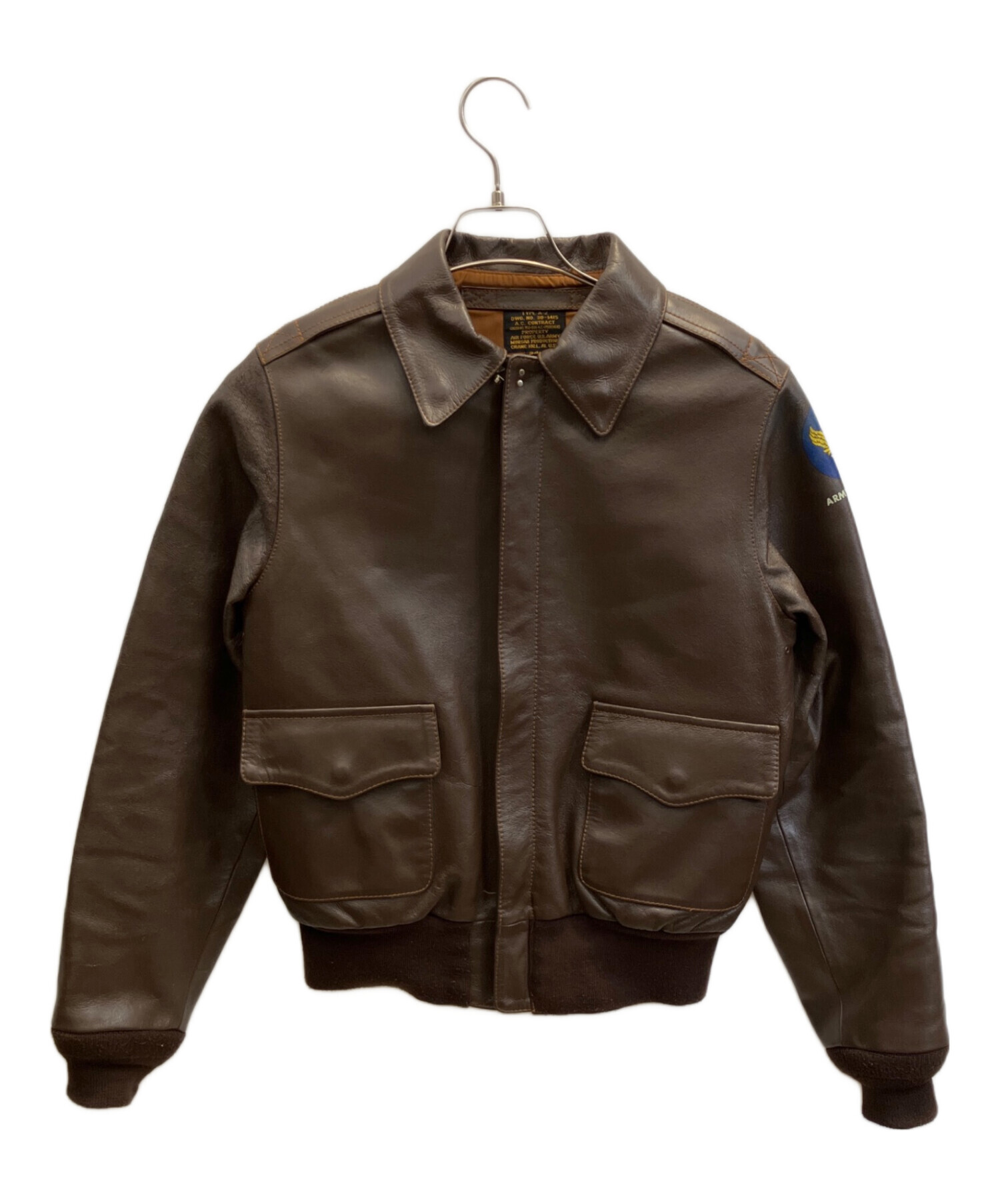 中古・古着通販】MORGAN (モーガン) A-2フライトジャケット ブラウン