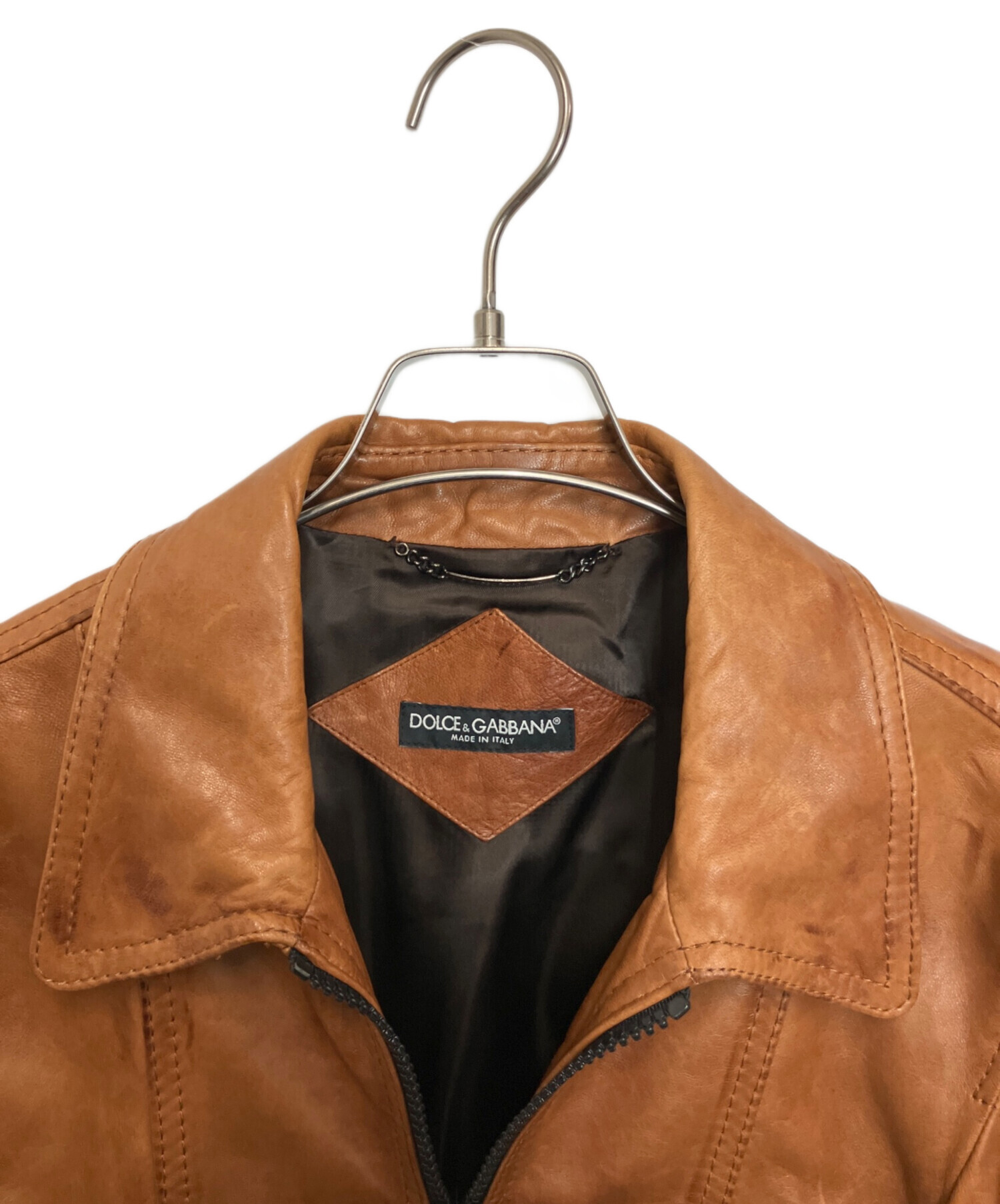 中古・古着通販】DOLCE & GABBANA (ドルチェ＆ガッバーナ) ラムレザー