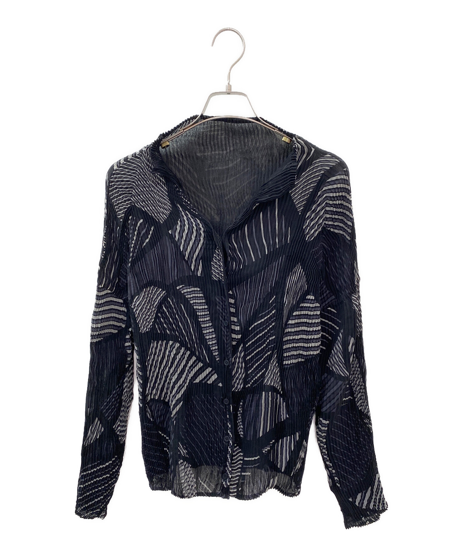 中古・古着通販】ISSEY MIYAKE (イッセイミヤケ) 長袖プリーツシャツ