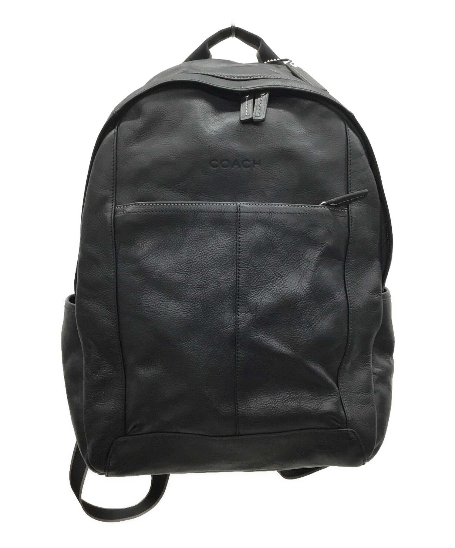 中古・古着通販】COACH (コーチ) レザーリュック ブラック｜ブランド