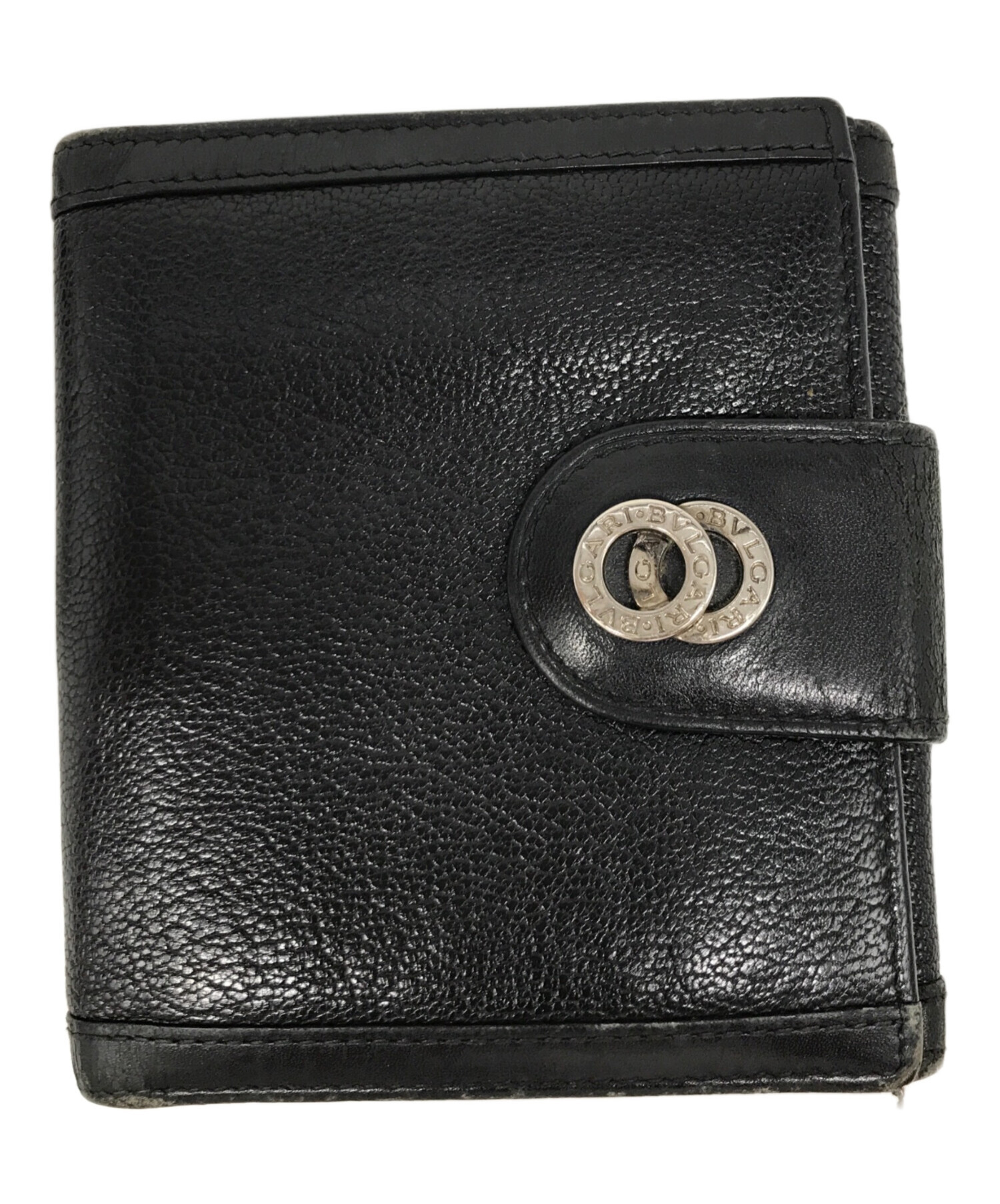 中古・古着通販】BVLGARI (ブルガリ) 2つ折り財布 ブラック｜ブランド
