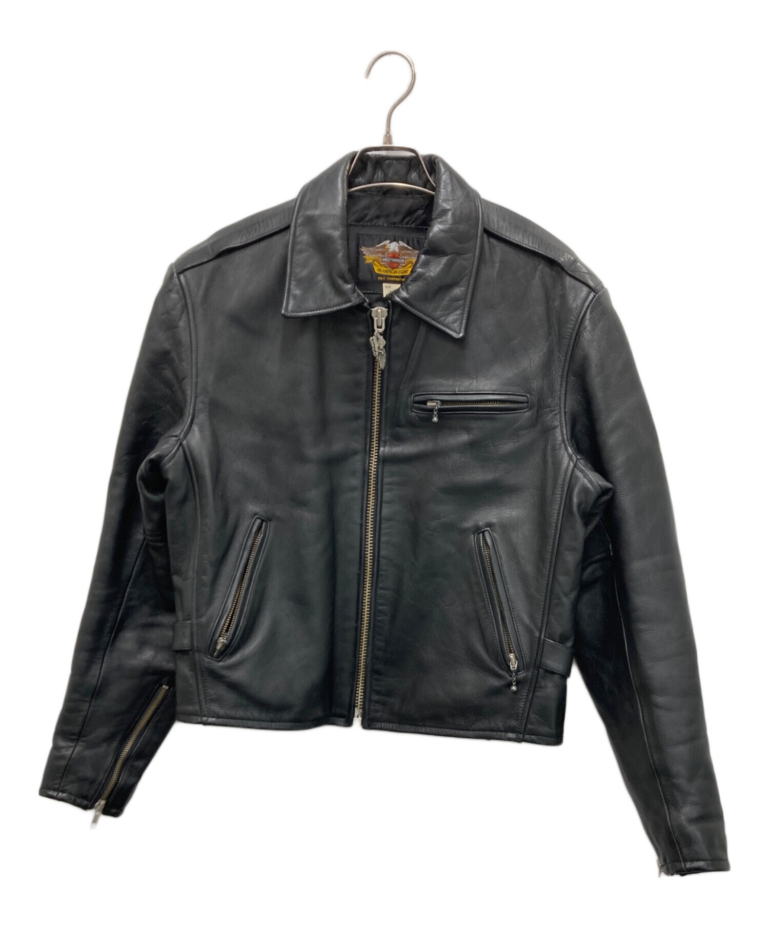 在庫処分] 新品 Harley-Davidson ブラック レザージャケットM 在庫処分