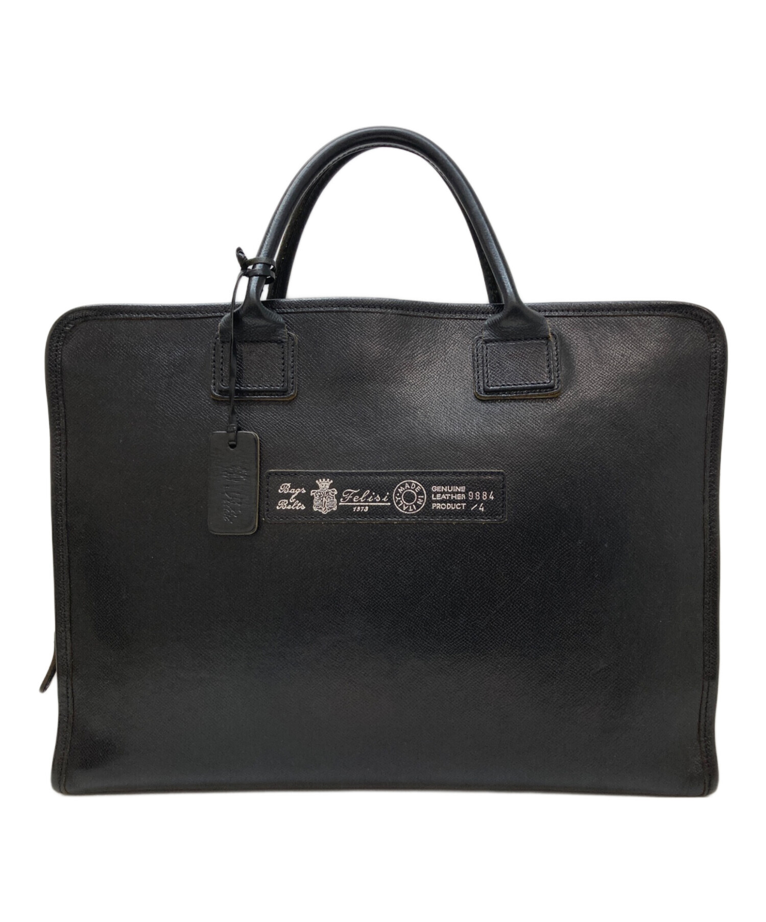 中古・古着通販】Felisi (フェリージ) レザーブリーフケース ブラック