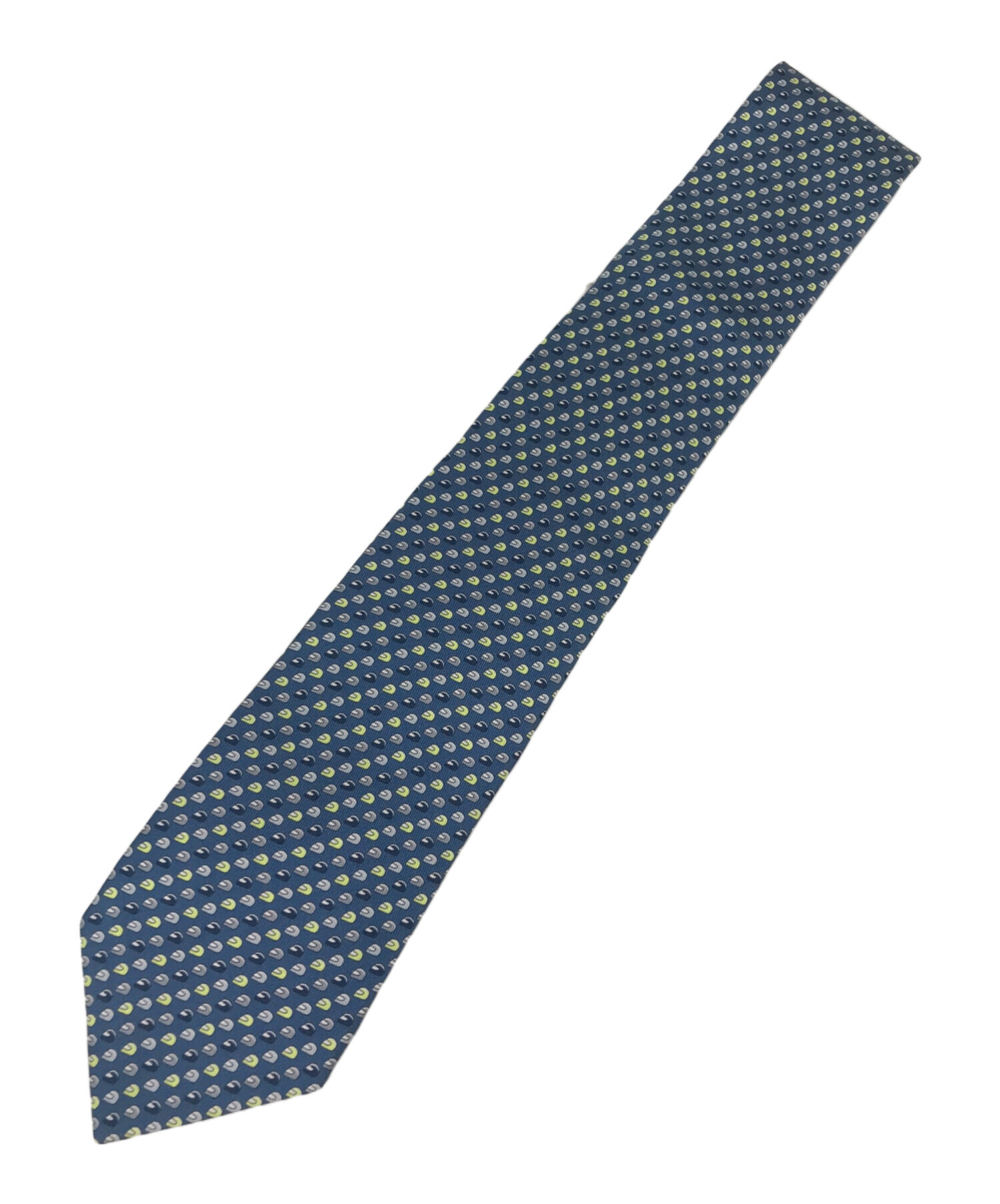 中古・古着通販】HERMES (エルメス) シルクネクタイ ネイビー サイズ