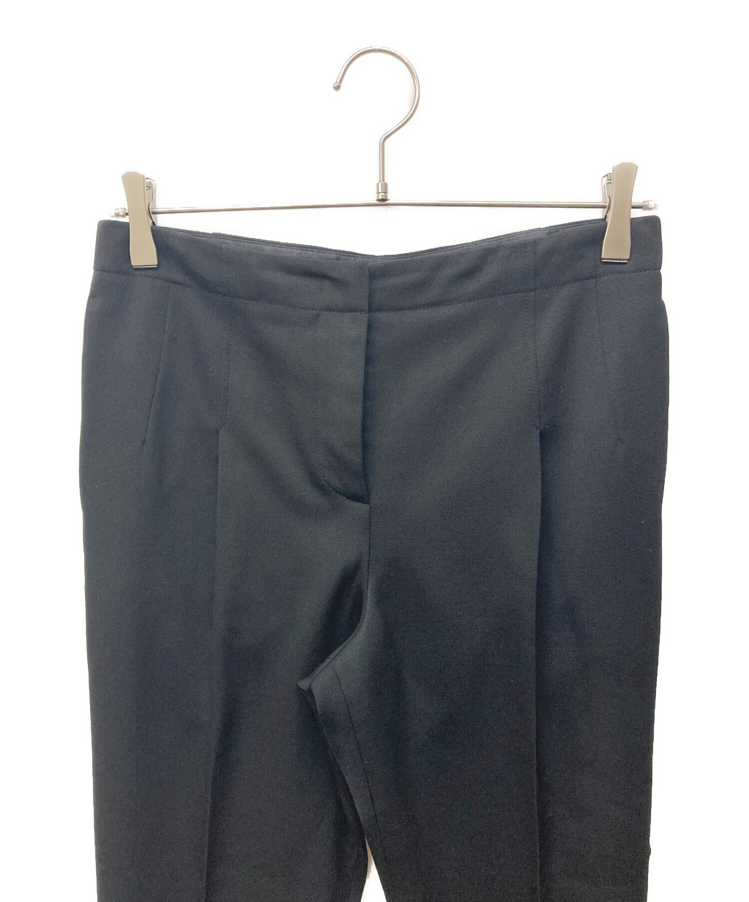 中古・古着通販】PRADA (プラダ) ウールスラックス ブラック サイズ