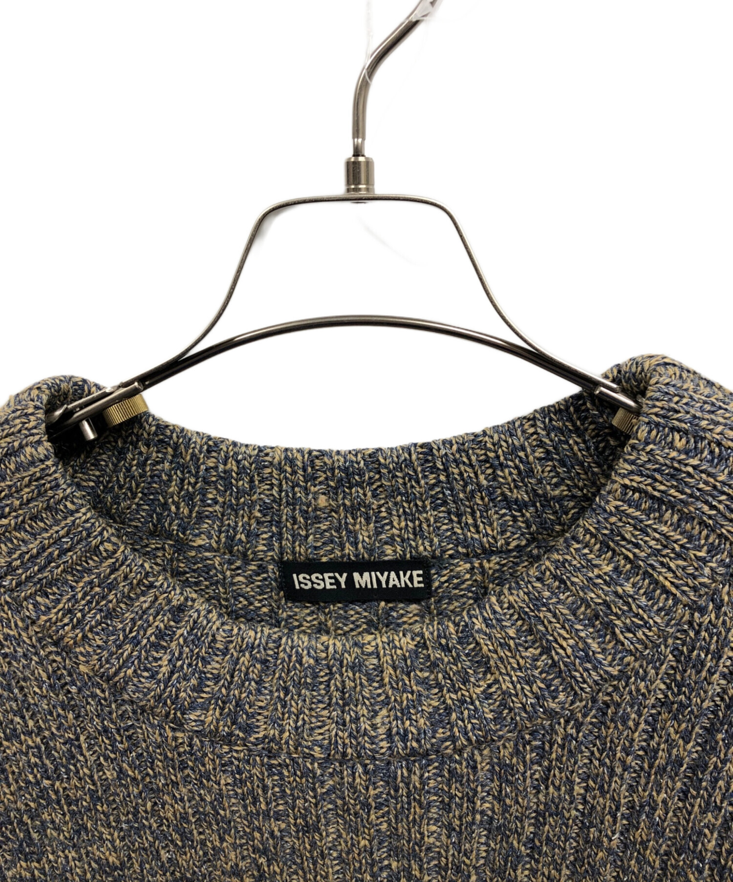 中古・古着通販】ISSEY MIYAKE (イッセイミヤケ) シルクウールクルー