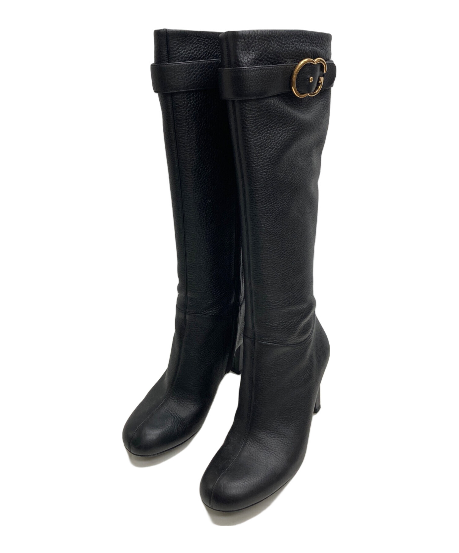 中古・古着通販】GUCCI (グッチ) ロングブーツ ブラック サイズ:371/2