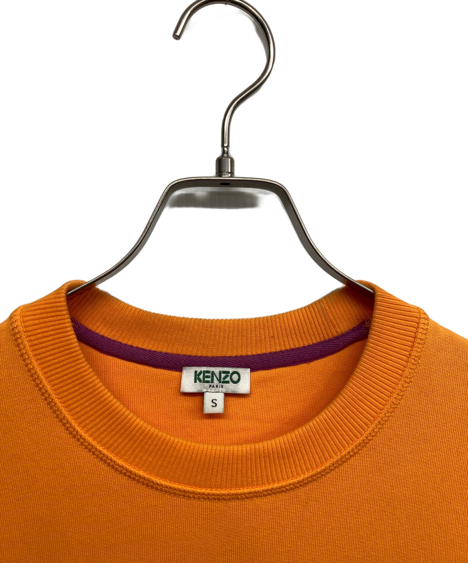 KENZO UFO刺繍 オレンジ ニットスウェット 超美品 KENZO UFO刺繍