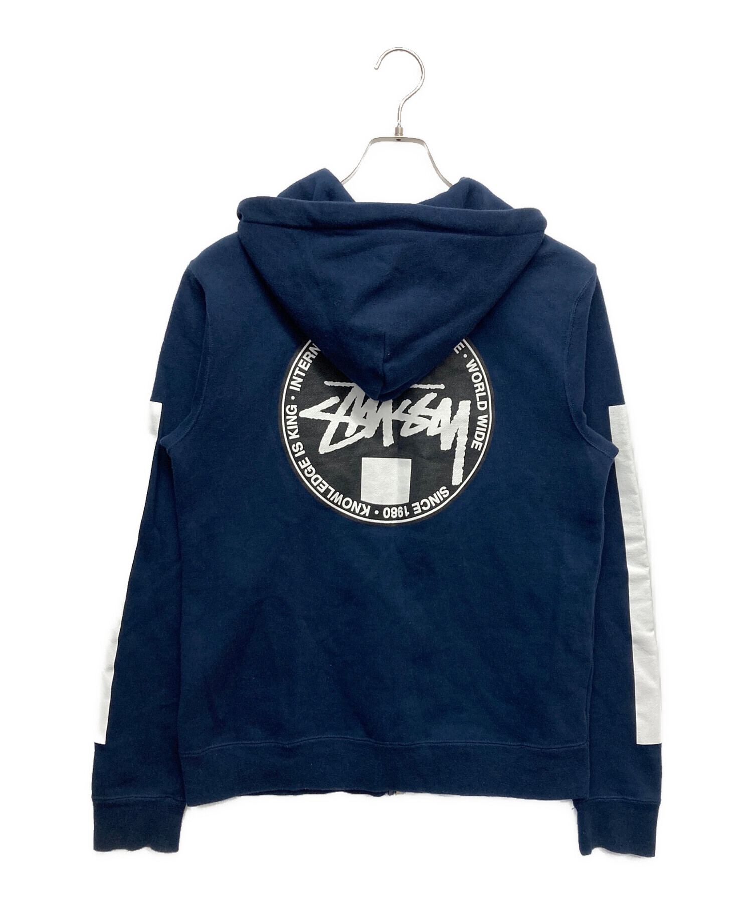 中古・古着通販】stussy (ステューシー) サークルロゴジップパーカー