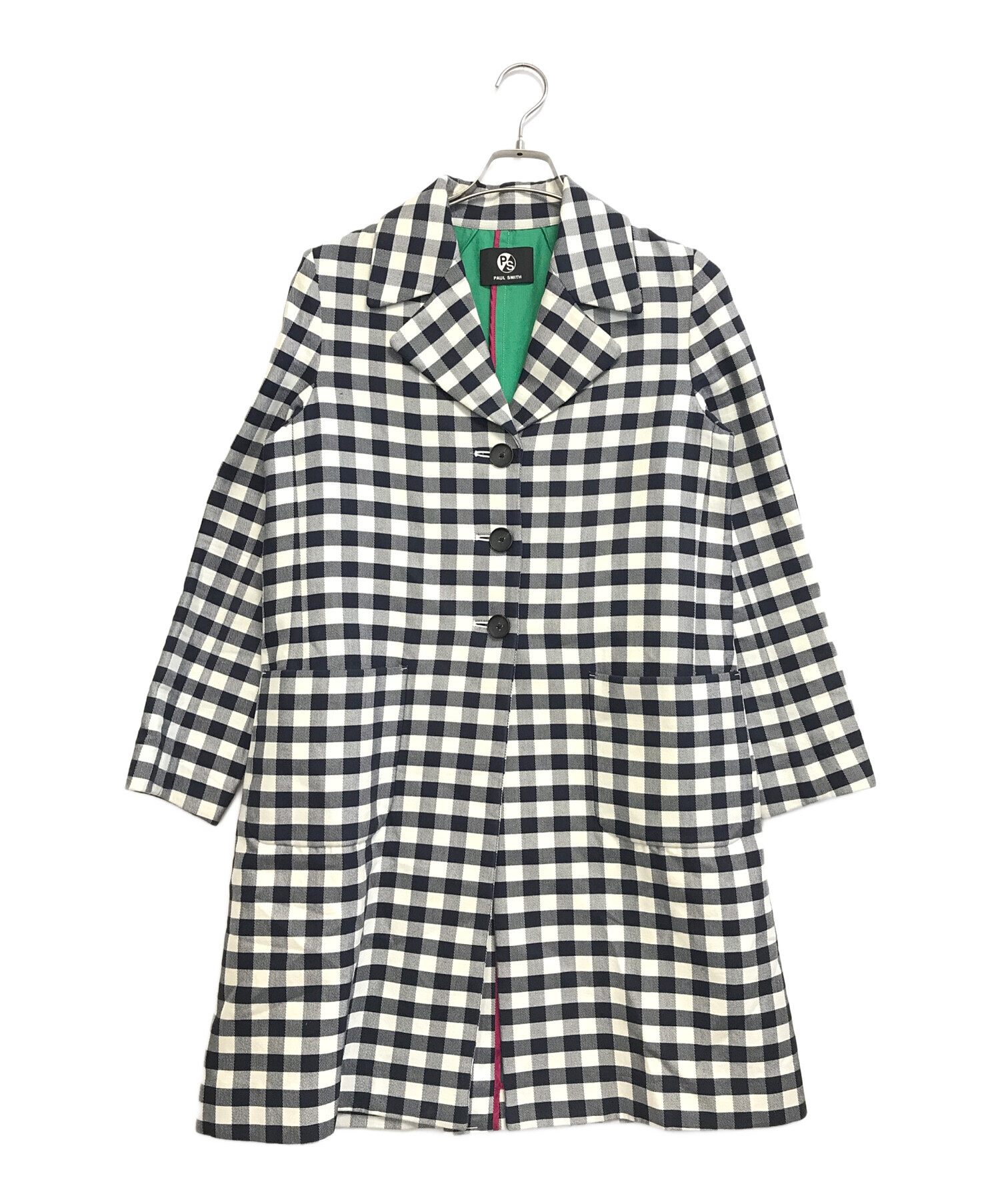 中古・古着通販】PAUL SMITH (ポールスミス) チェックコート グレー