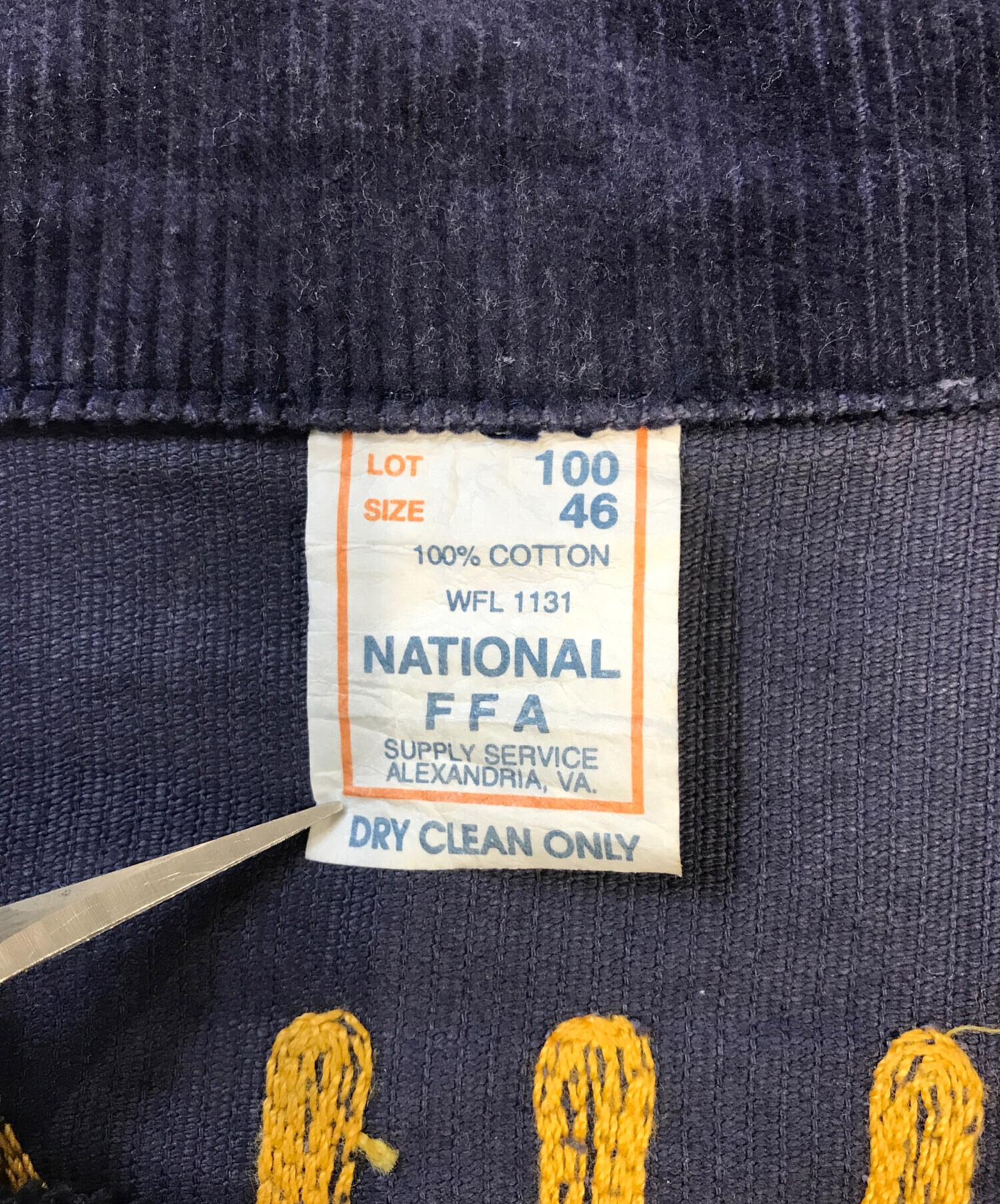 中古・古着通販】VINTAGE (ヴィンテージ) FFAジャケット ネイビー