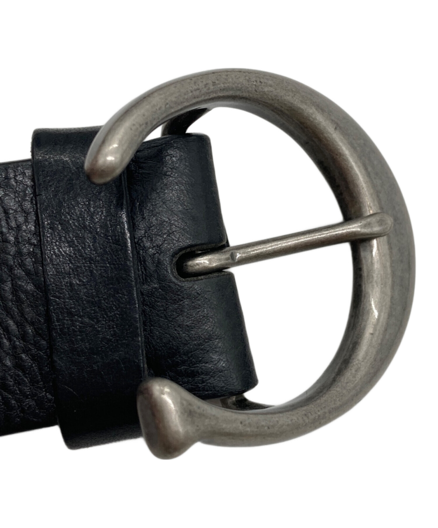 中古・古着通販】COACH (コーチ) Cロゴバックルレザーベルト ブラック