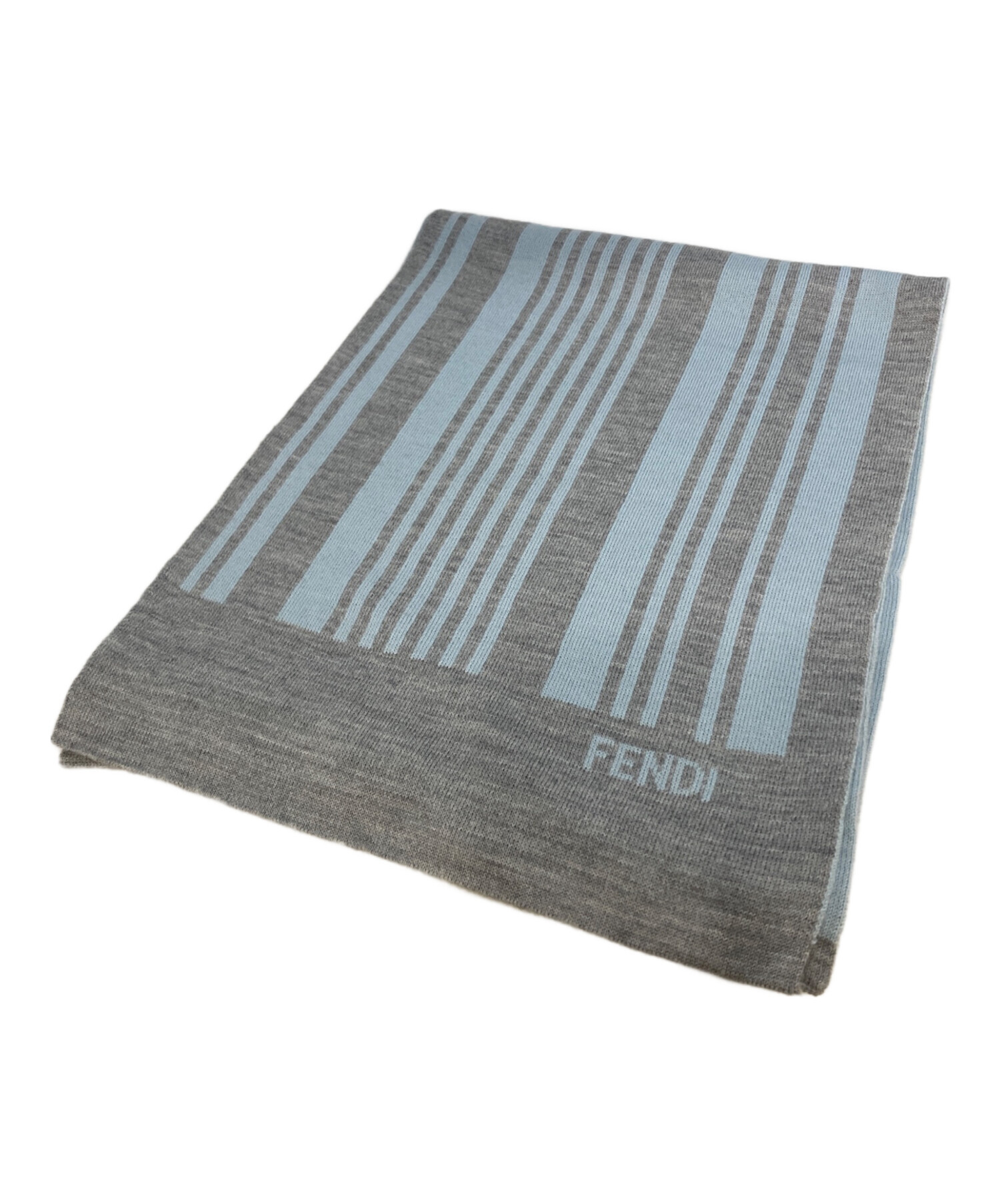 中古・古着通販】FENDI (フェンディ) ウールマフラー グレー｜ブランド