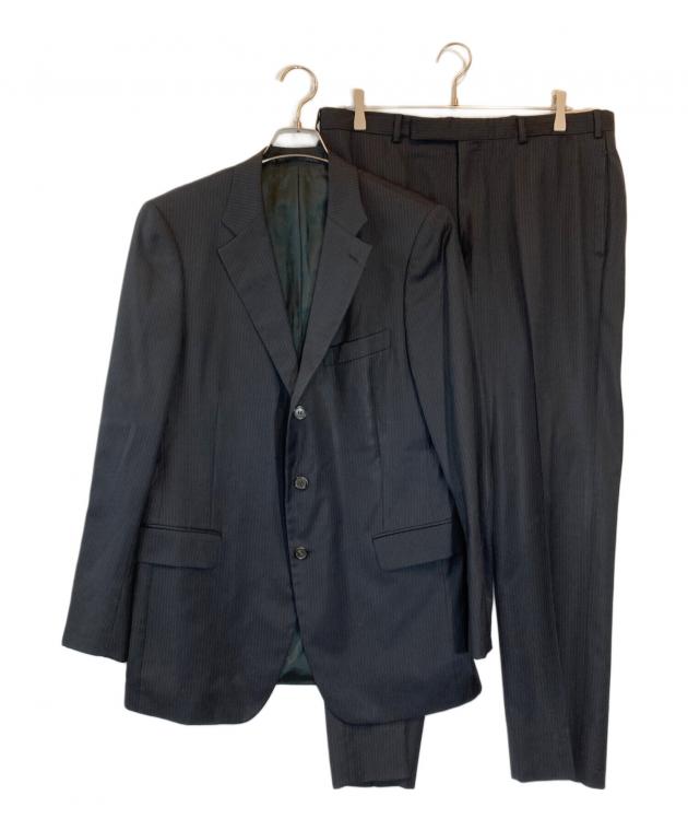 中古・古着通販】PRADA (プラダ) ストライプセットアップ ネイビー