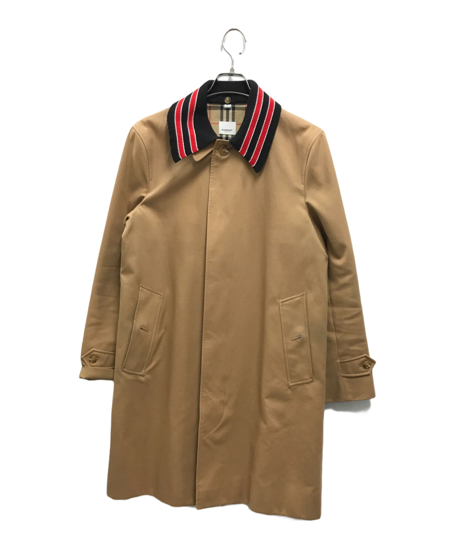 中古・古着通販】BURBERRY (バーバリー) 襟付きステンカラーコート