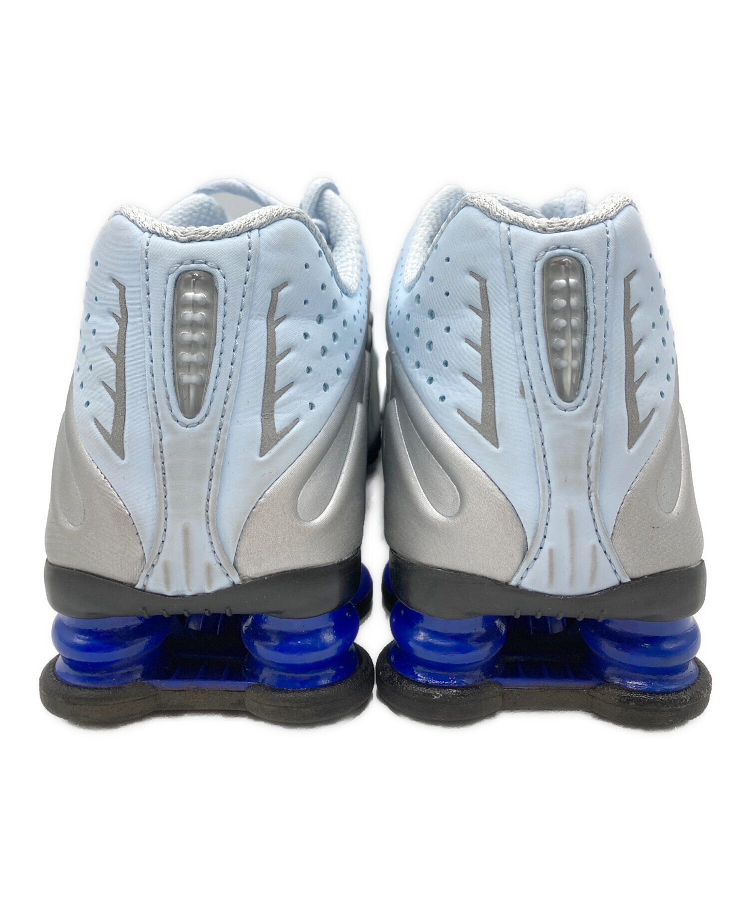 中古・古着通販】NIKE (ナイキ) SHOX R4 グレー×ブルー サイズ:23cm