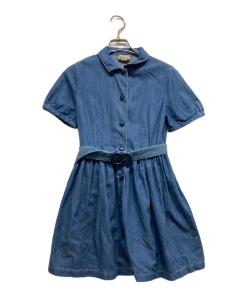 中古・古着通販】GUCCI (グッチ) ワンピース スカイブルー サイズ:150