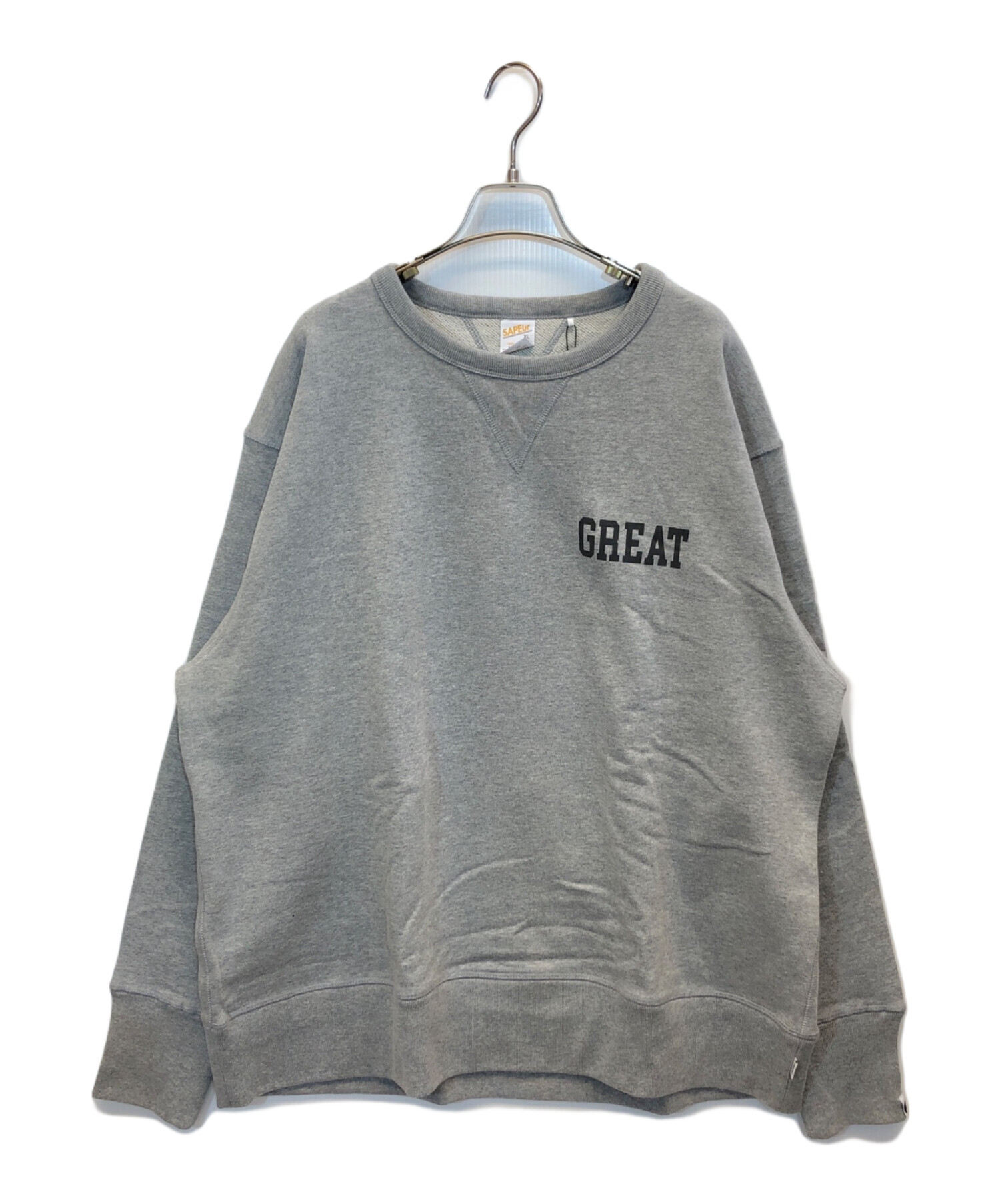 中古・古着通販】SAPEur (サプール) クルーネックスウェット グレー