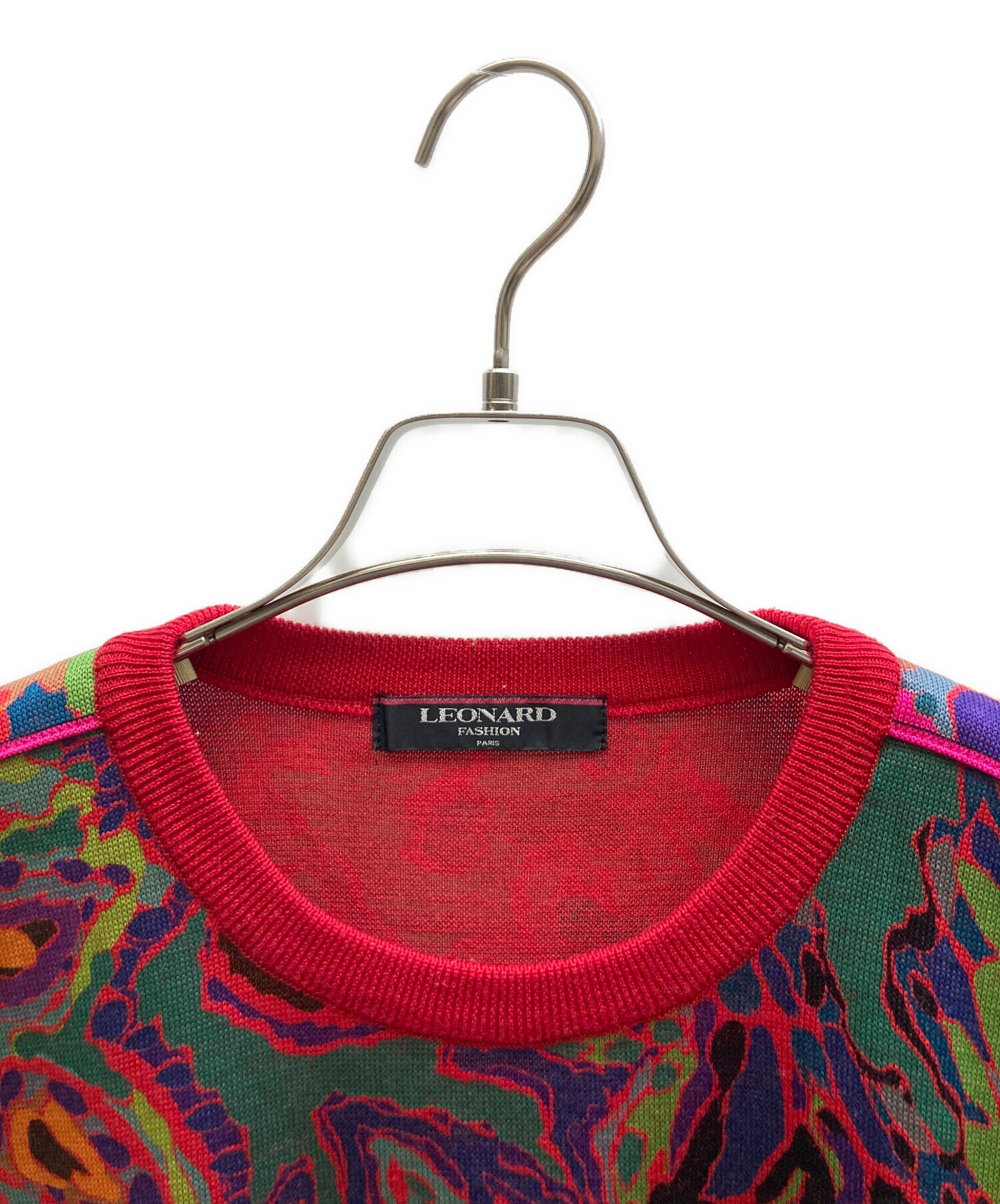 中古・古着通販】LEONARD (レオナール) 総柄クルーネックニット マルチ