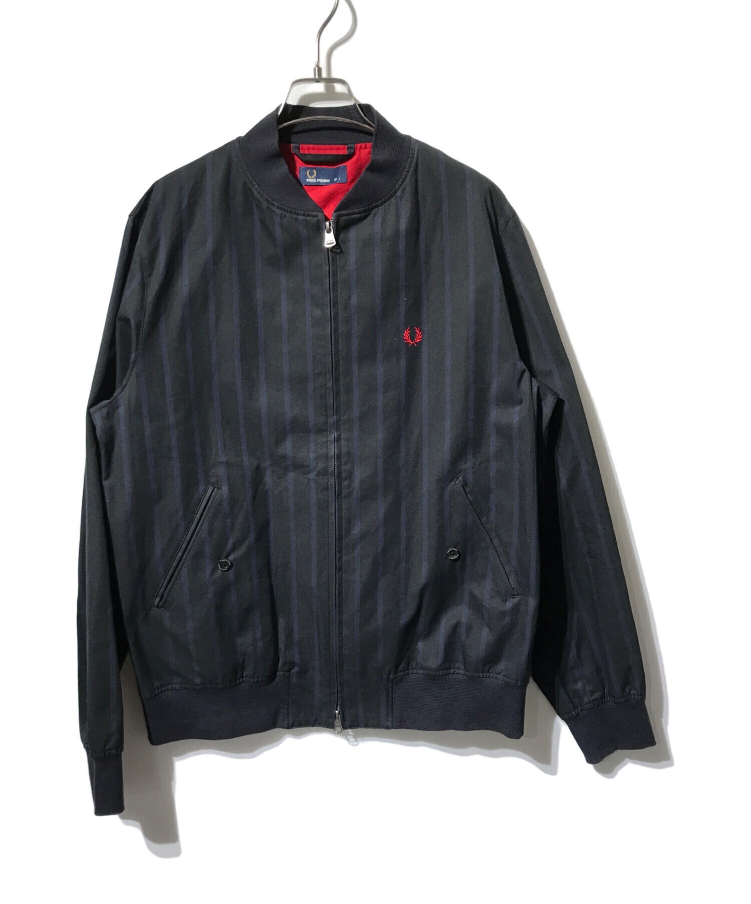 中古・古着通販】FRED PERRY (フレッドペリー) ストライプブルゾン