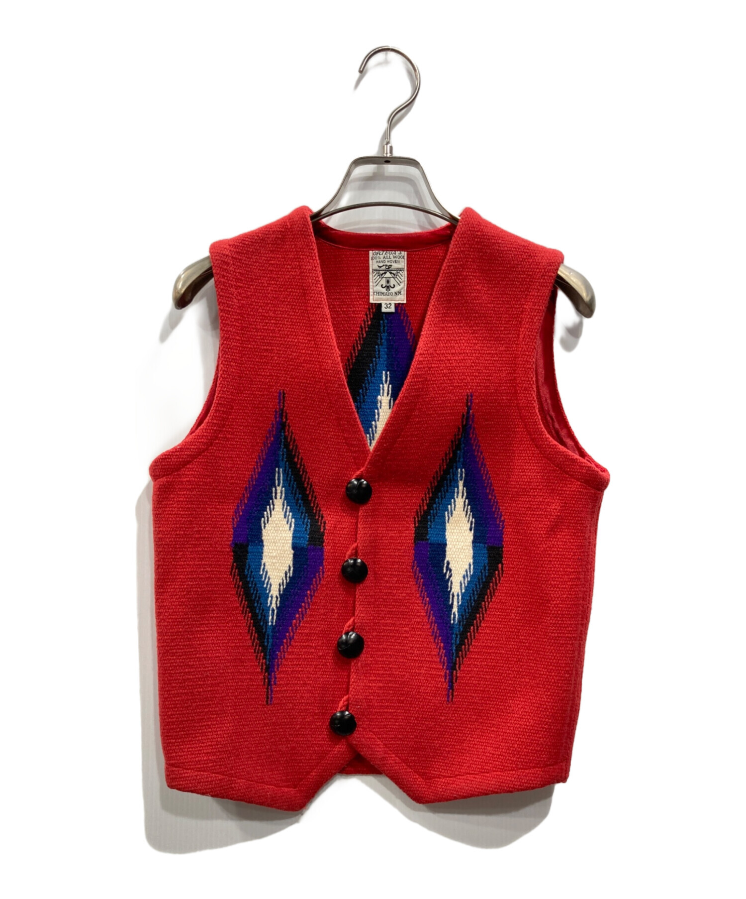 中古・古着通販】ORTEGA'S (オルテガ) チマヨベスト レッド サイズ:32