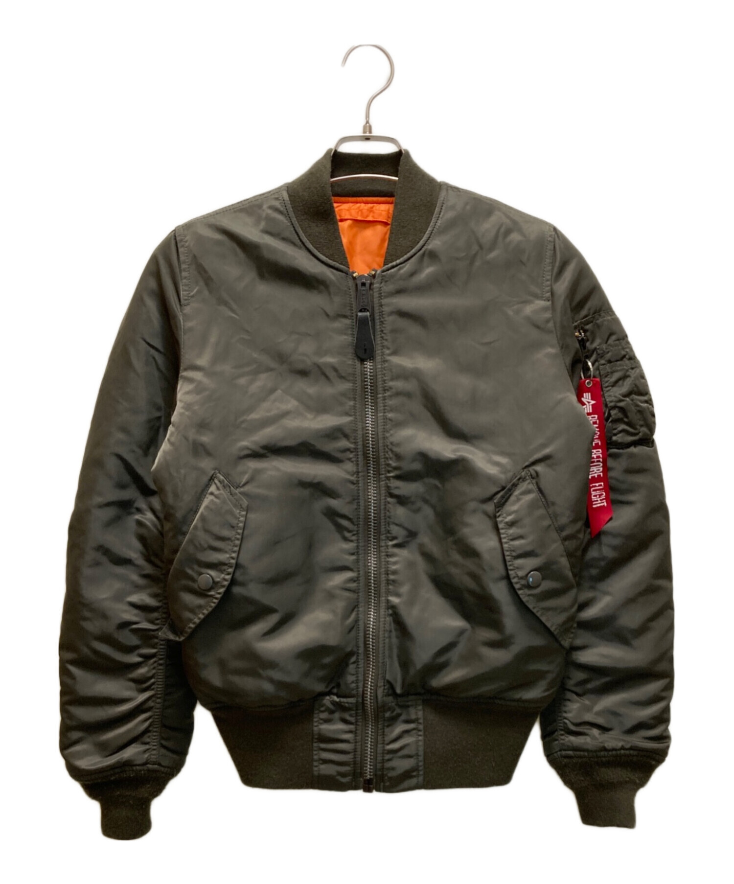 中古・古着通販】ALPHA (アルファ) MA-1フライトジャケット カーキ