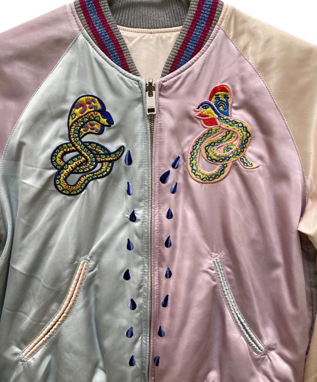 中古・古着通販】DIESEL (ディーゼル) スネーク刺繍デザインスカジャン