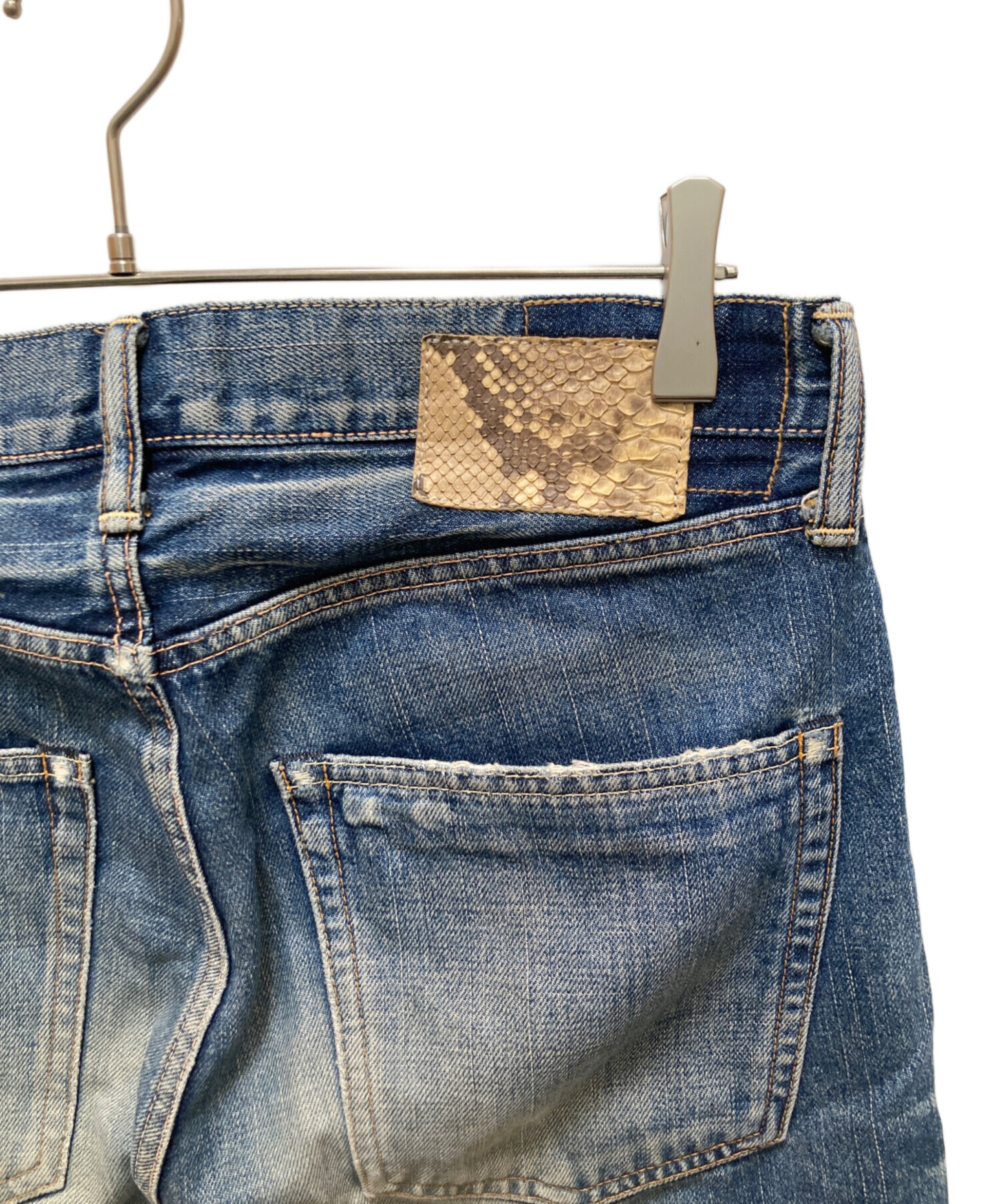 中古・古着通販】VISVIM (ビズビム) ダメージ加工デニムパンツ