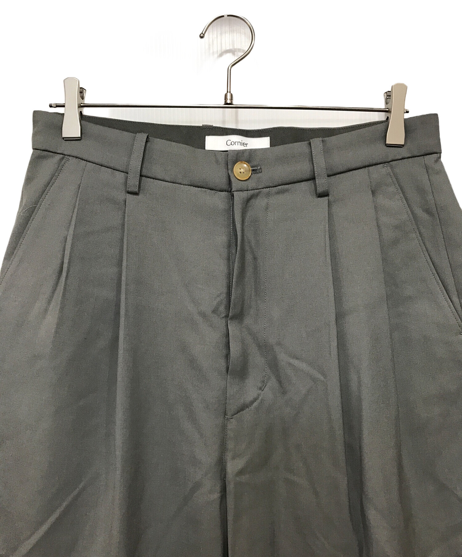 中古・古着通販】cornier (コルニエ) Super130's WORSTED WOOL 2-TUCK