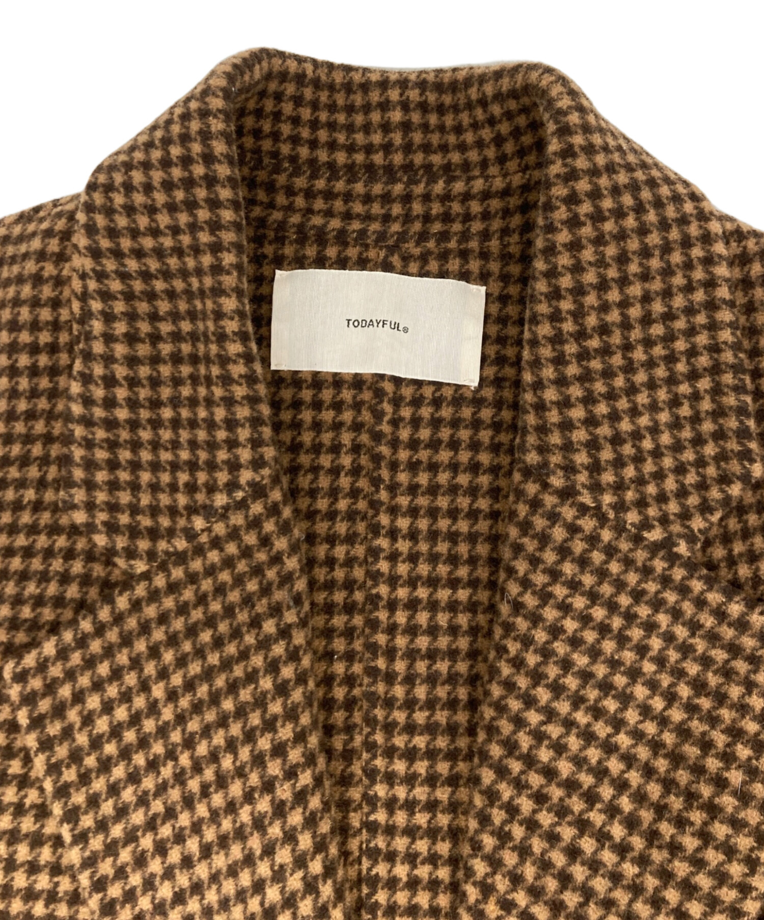 中古・古着通販】TODAYFUL (トゥデイフル) Over Check Coat オーバー