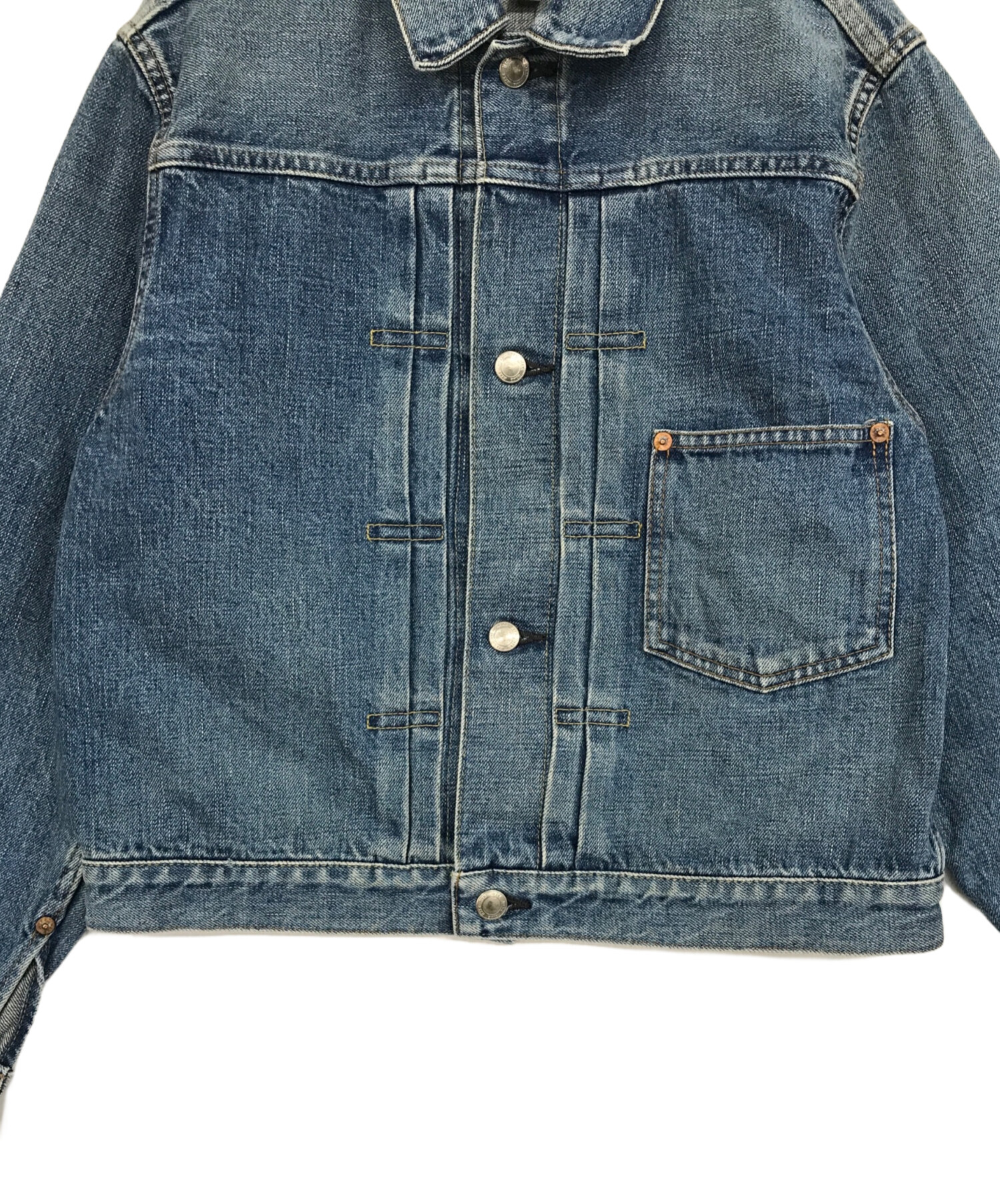 中古・古着通販】HYKE (ハイク) Type1デニムジャケット ブルー サイズ