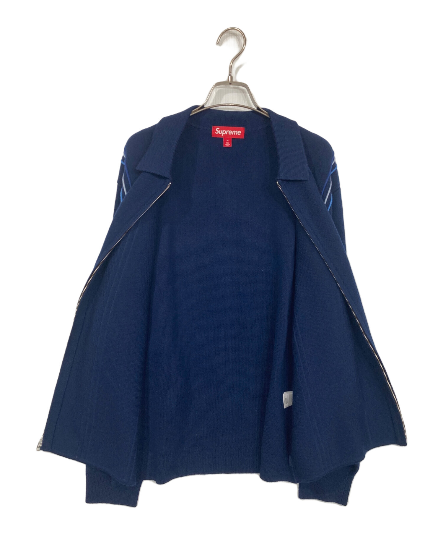 中古・古着通販】Supreme (シュプリーム) Stripe Zip Up Polo Sweater