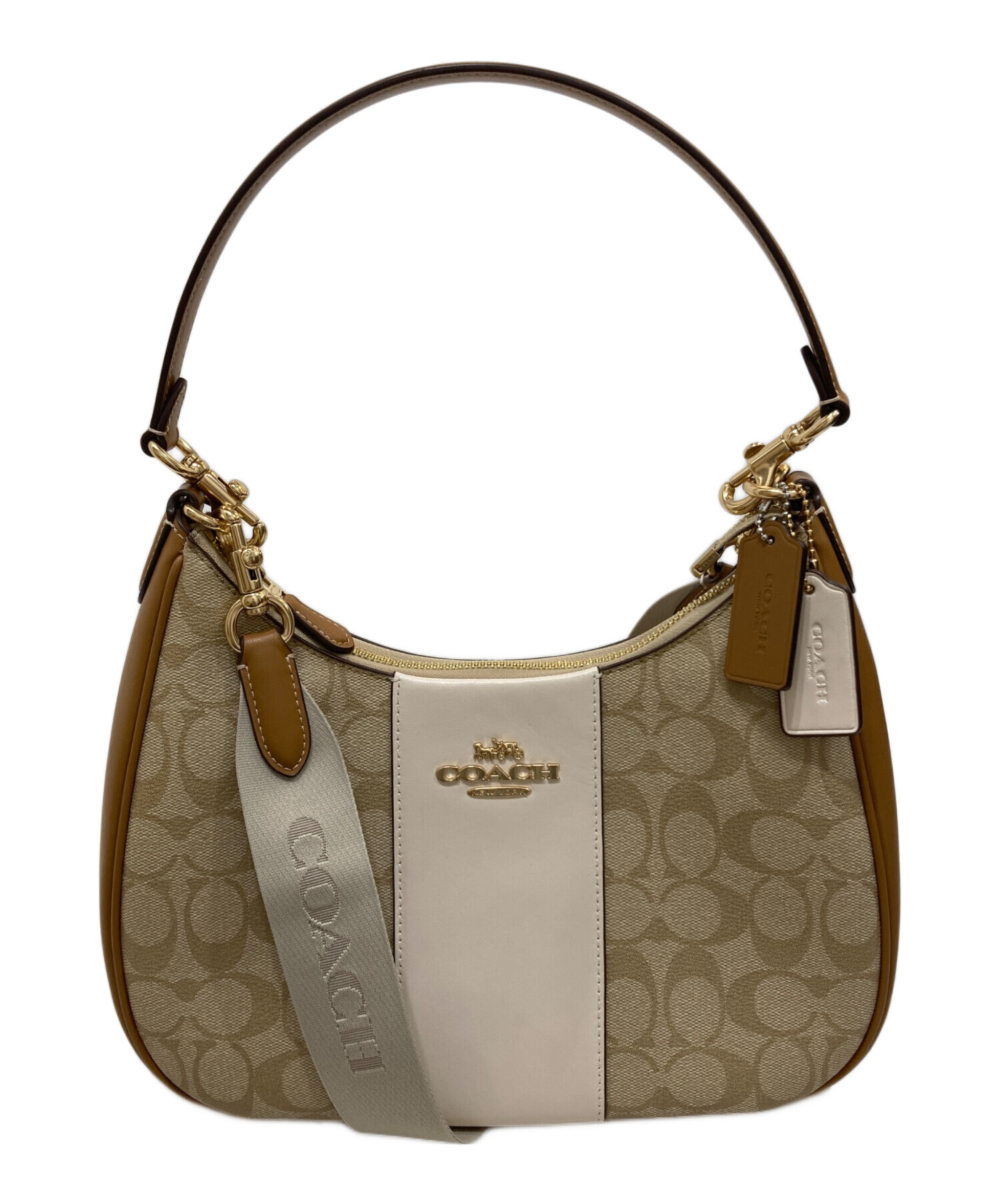 中古・古着通販】COACH (コーチ) シグネチャーキャンバス・ショルダー