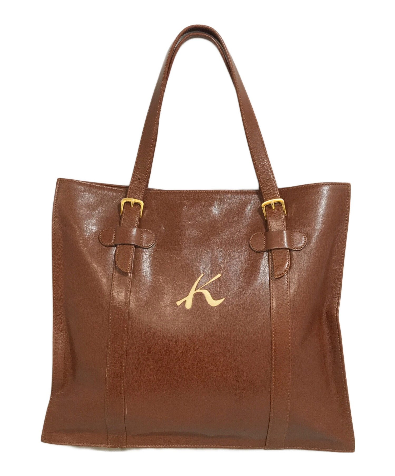 中古・古着通販】KITAMURA (キタムラ) レザートートバッグ ブラウン