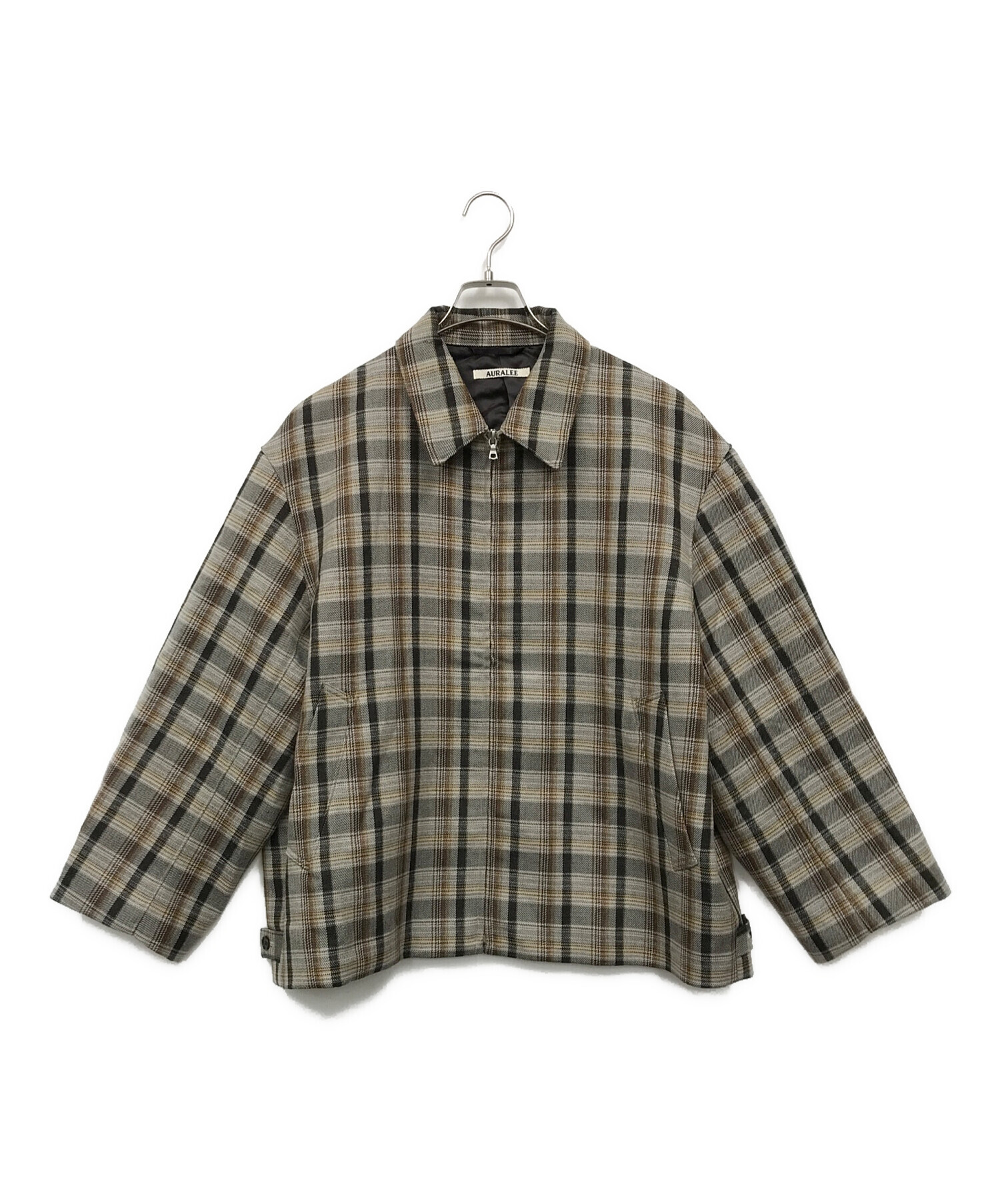中古・古着通販】AURALEE (オーラリー) チェックジップジャケット