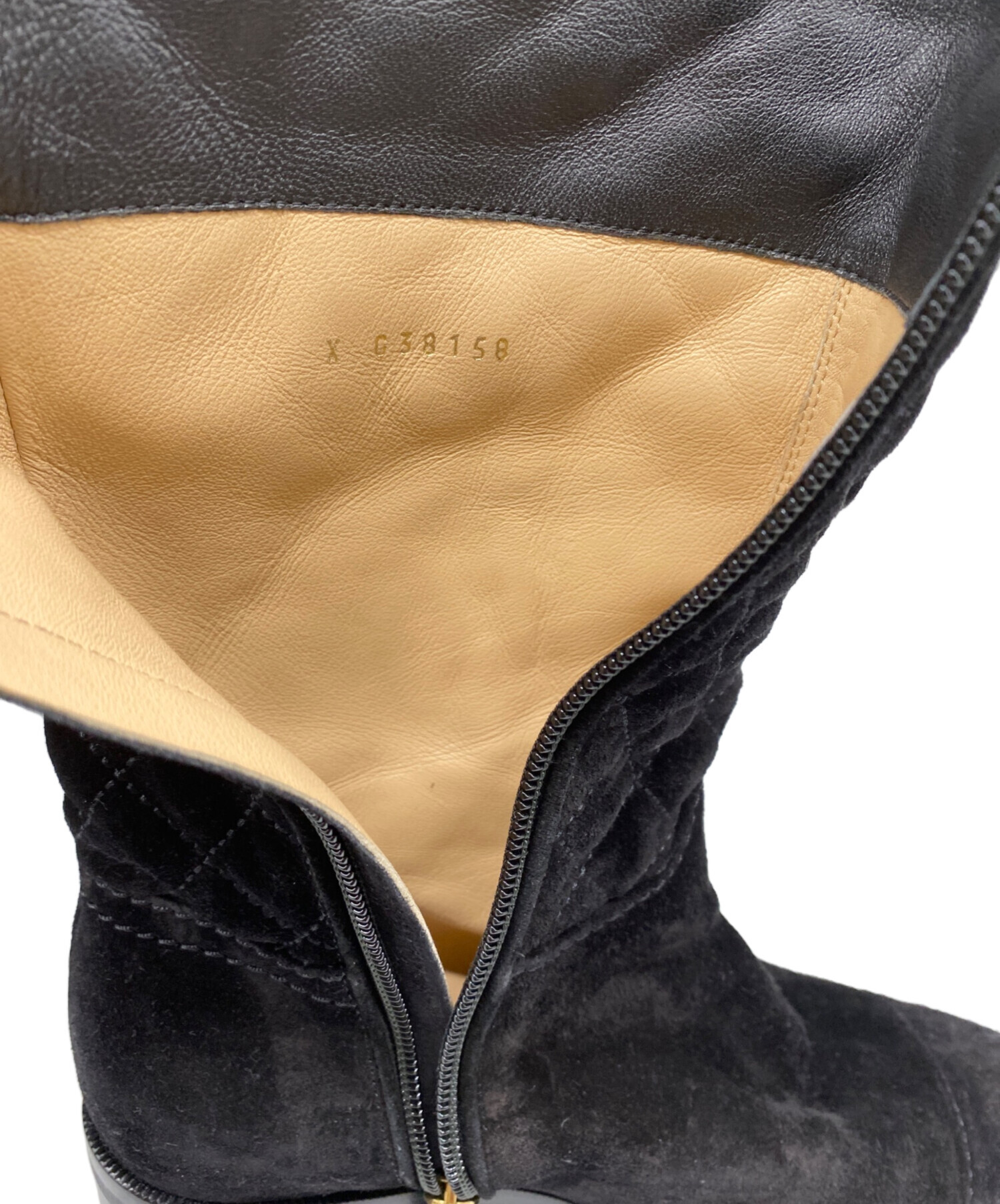 中古・古着通販】CHANEL (シャネル) ココマークスエードキルティング