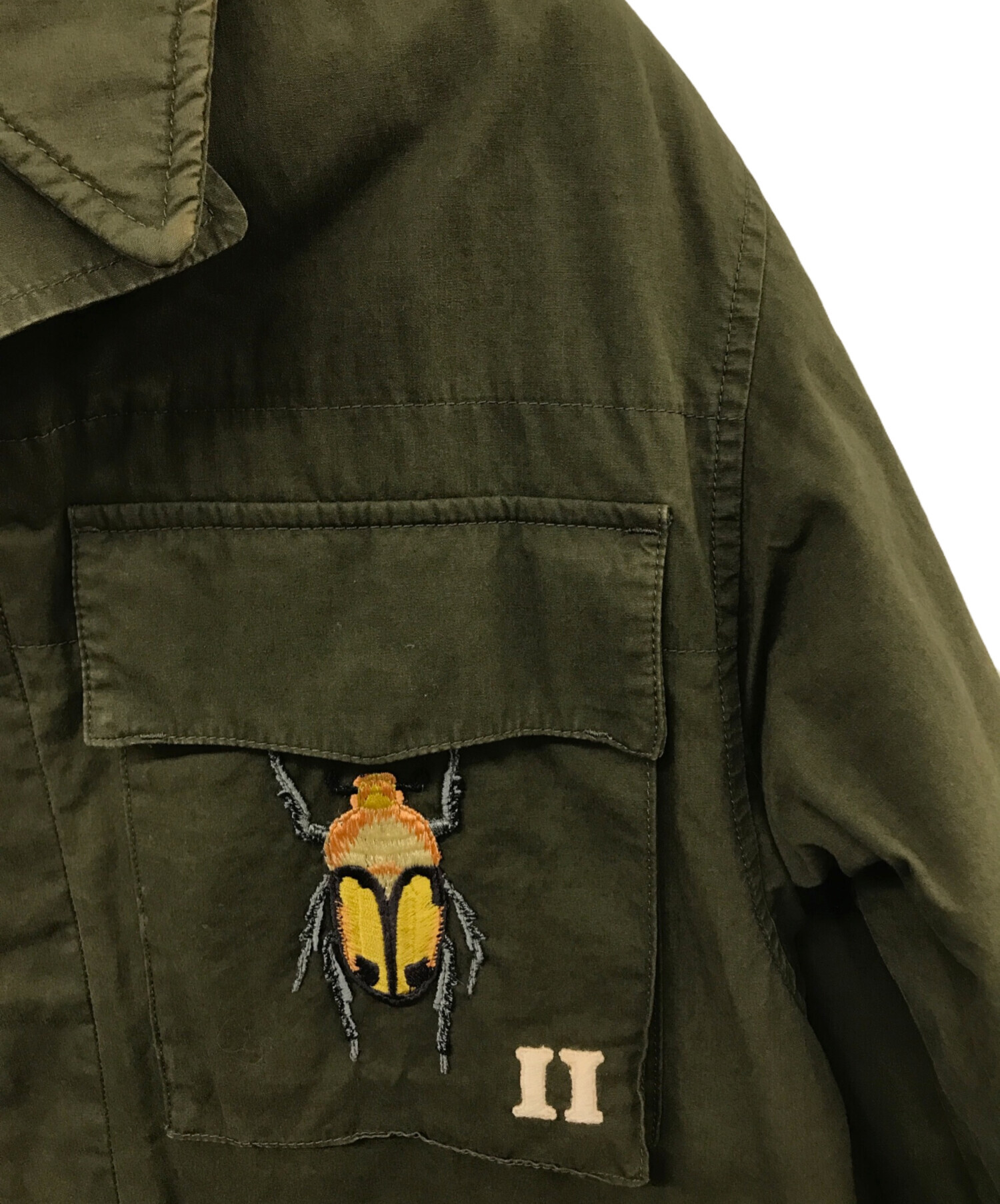 中古・古着通販】GUCCI (グッチ) M-65刺繍ミリタリージャケット