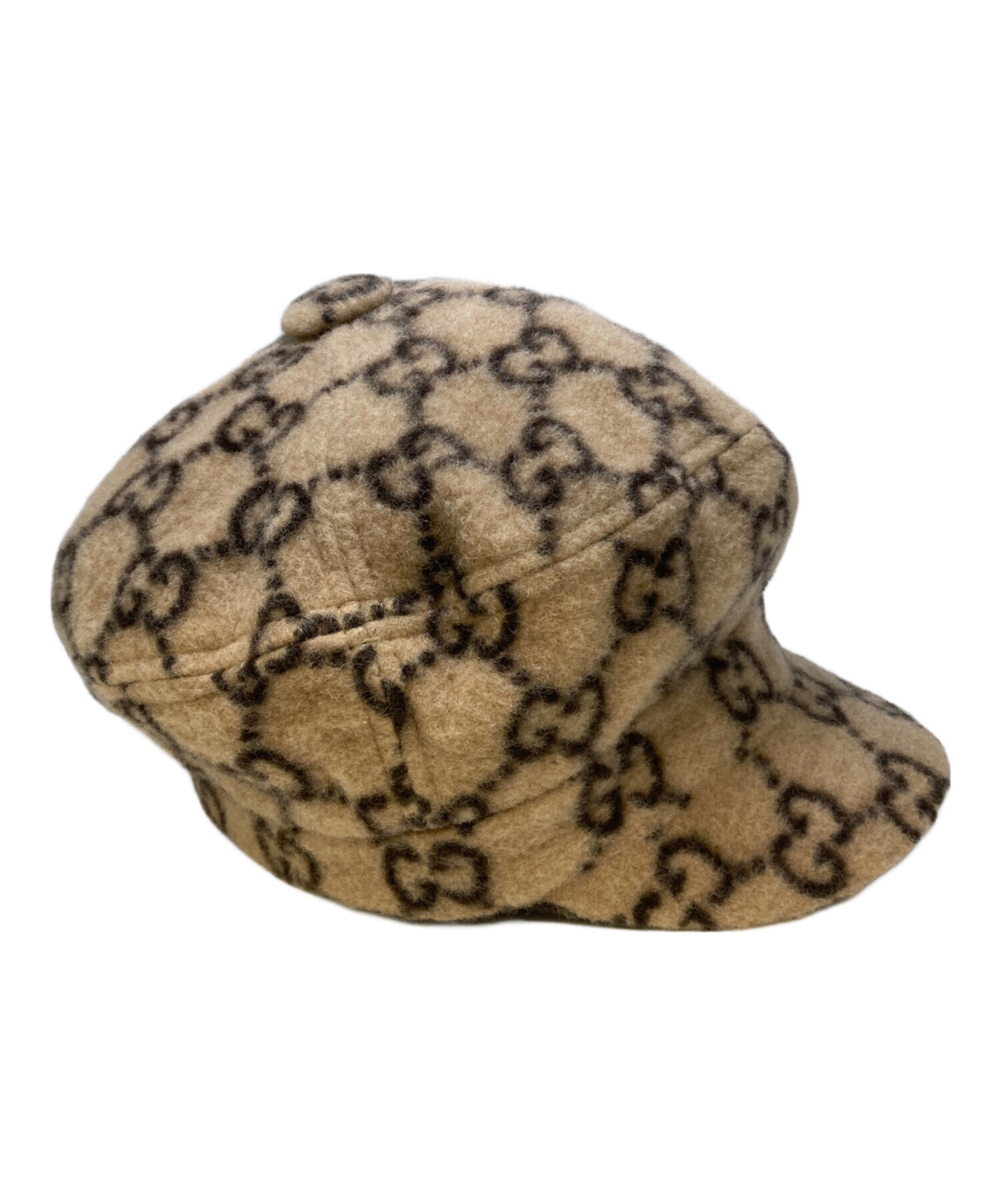 中古・古着通販】GUCCI (グッチ) GG柄ウールキャスケット ベージュ