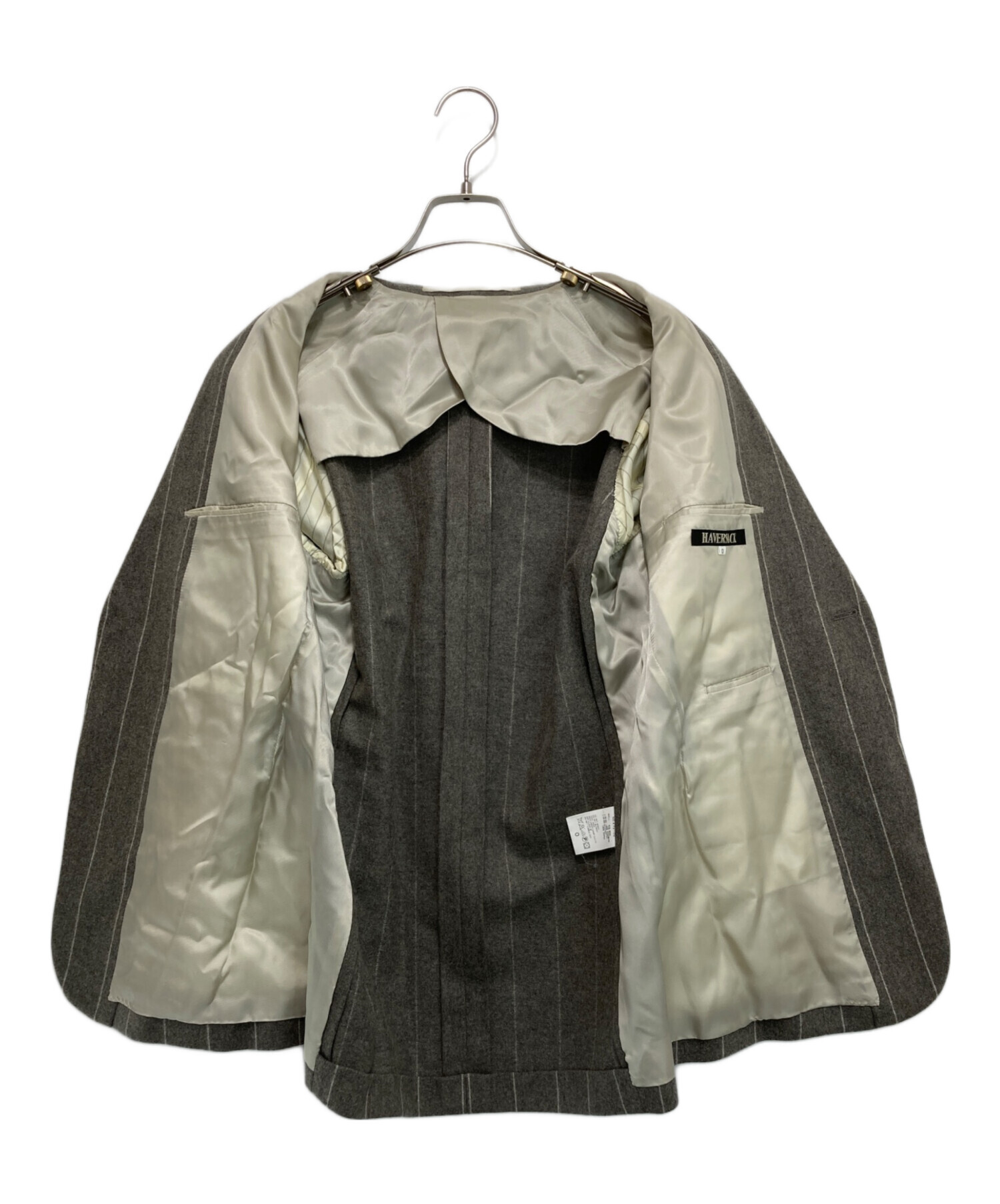 中古・古着通販】HAVERSACK (ハバーサック) ウールカシミヤ ノーカラー