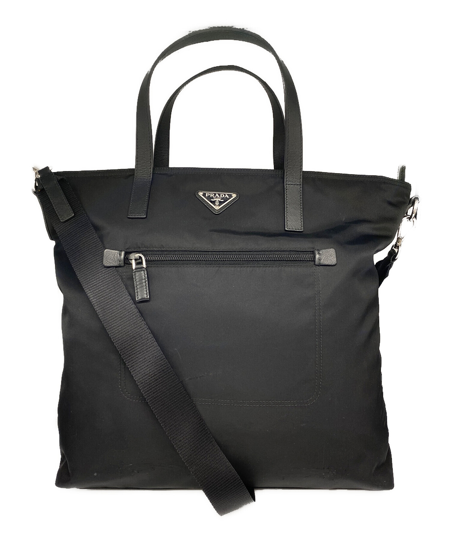 中古・古着通販】PRADA (プラダ) 2WAYトートバッグ ブラック｜ブランド