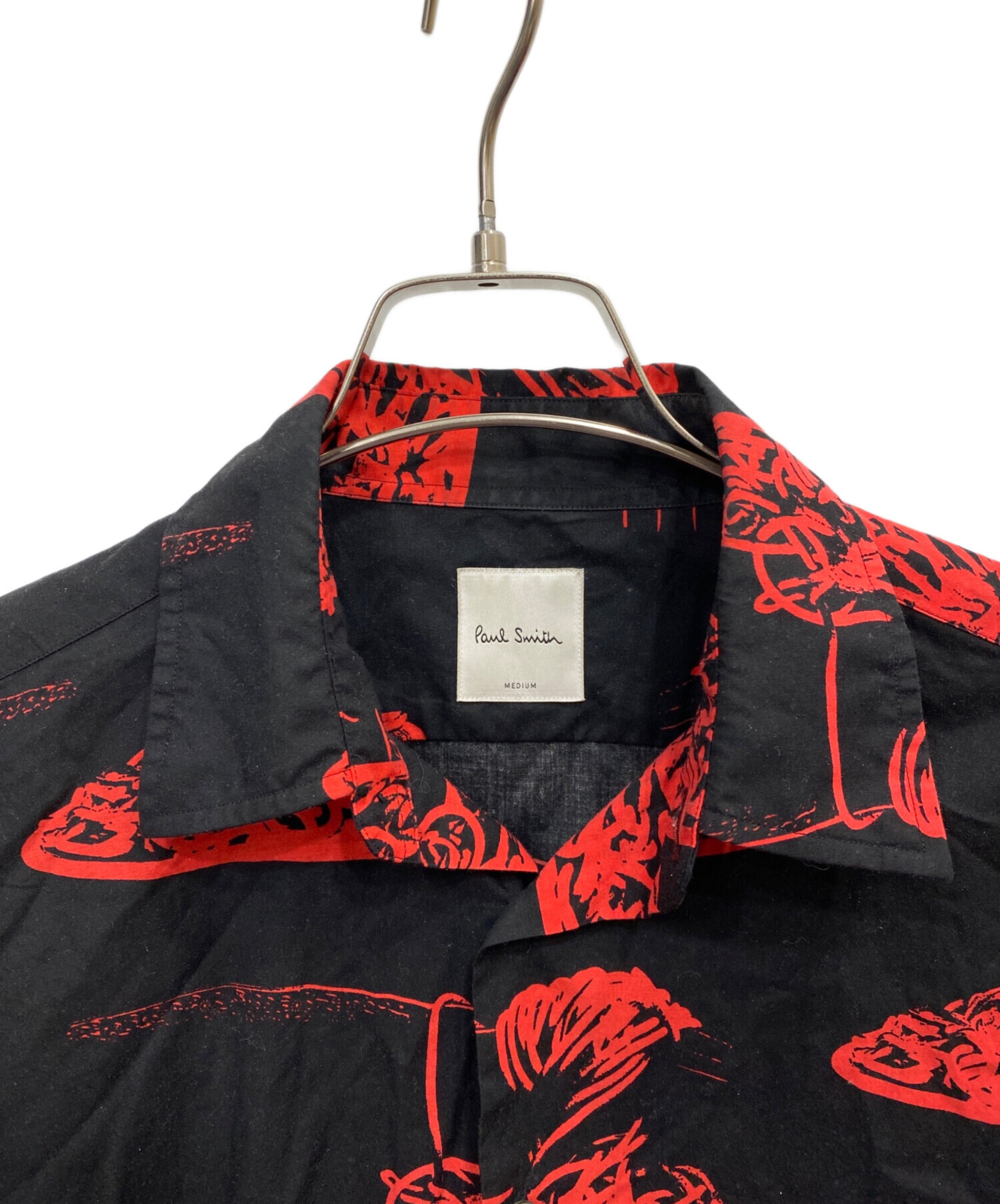 中古・古着通販】PAUL SMITH (ポールスミス) 総柄シャツ ブラック