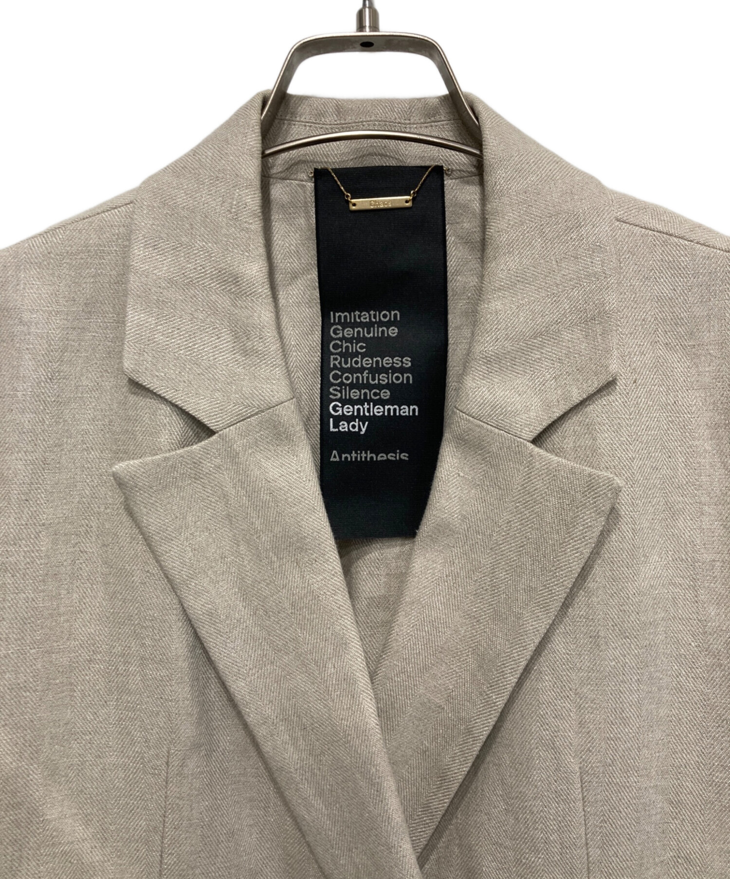 中古・古着通販】CHAOS (カオス) リネンヘリンボーンダブルブレスト