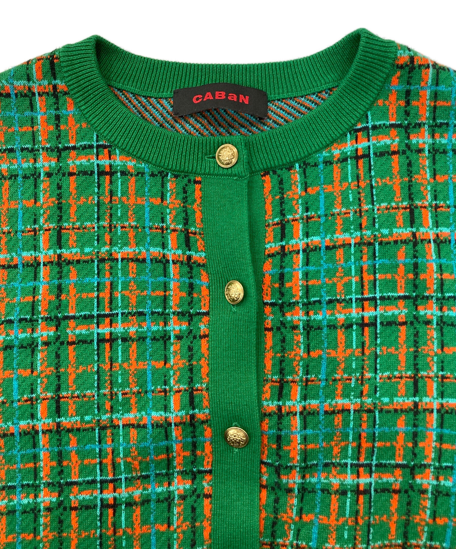 中古・古着通販】CABAN (キャバン) コットンカシミヤチェックジャ